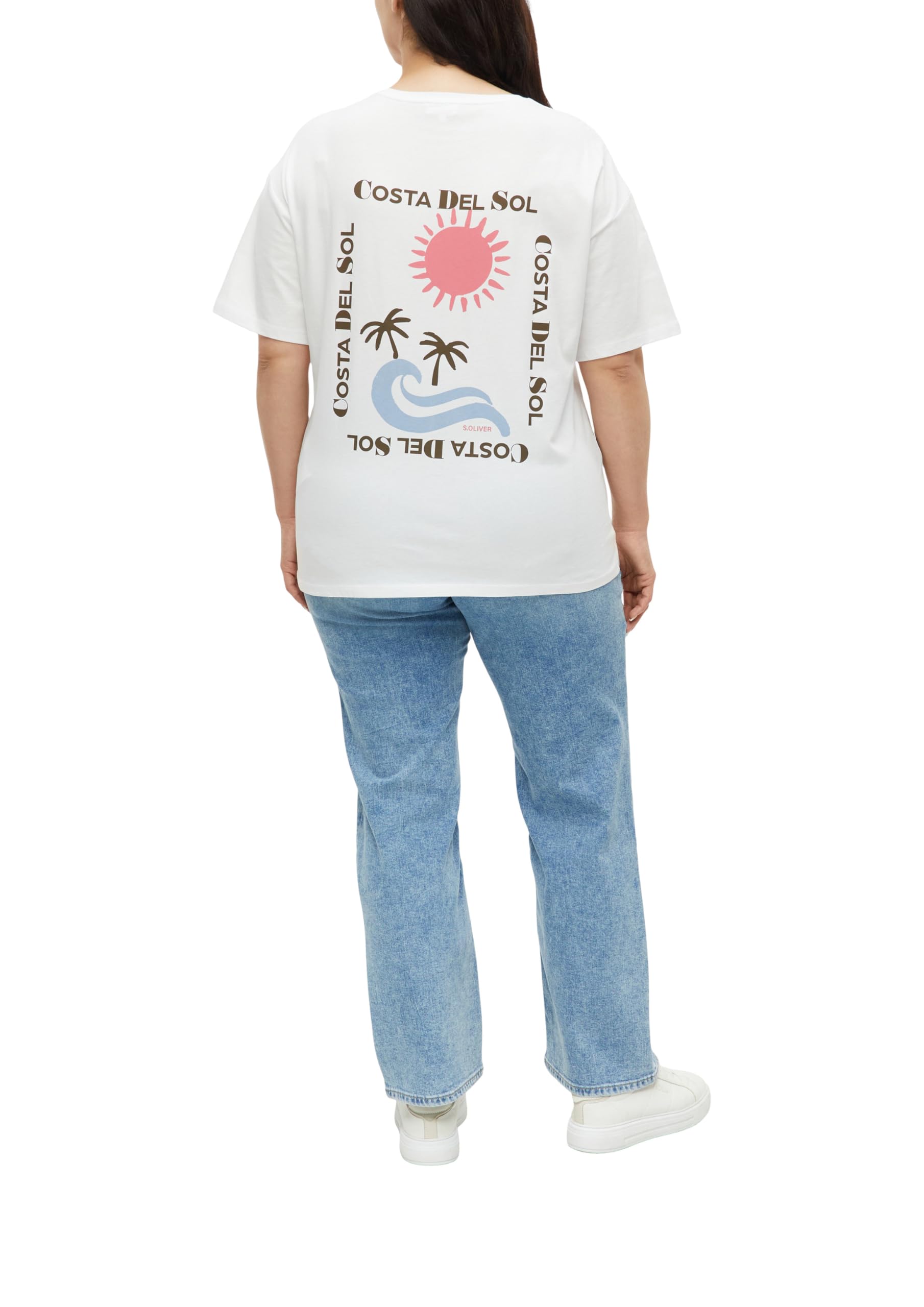 s.Oliver RED LABEL Relaxed Fit T-Shirt Print Größe 50