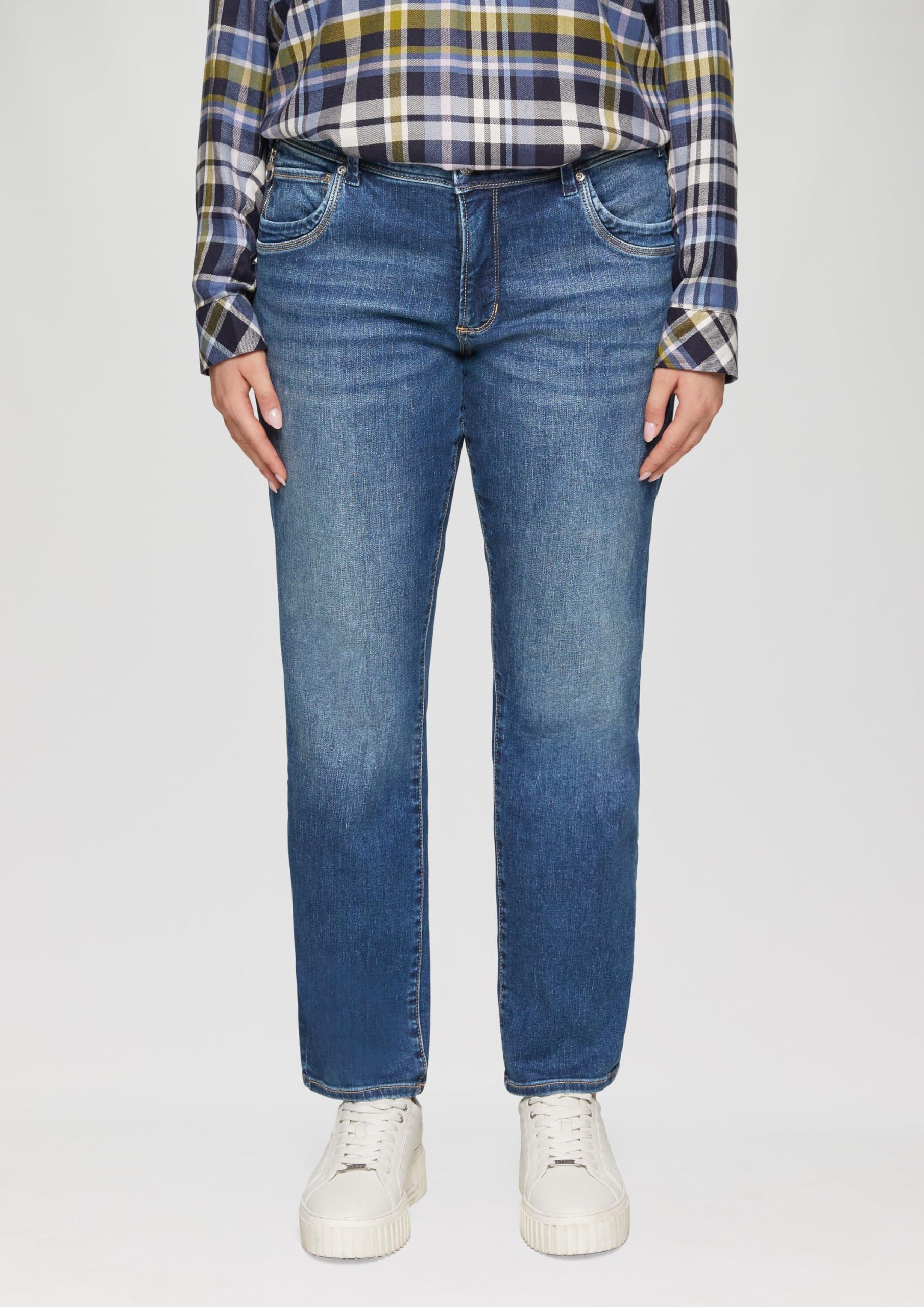 s.Oliver Red Label Slim Fit Mid Rise Slim Leg Jeans