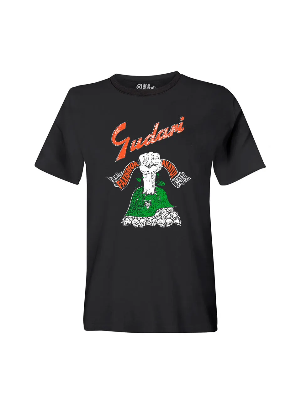 dna merch Gudari Basque Resistance T-Shirt Schwarz Baumwolle