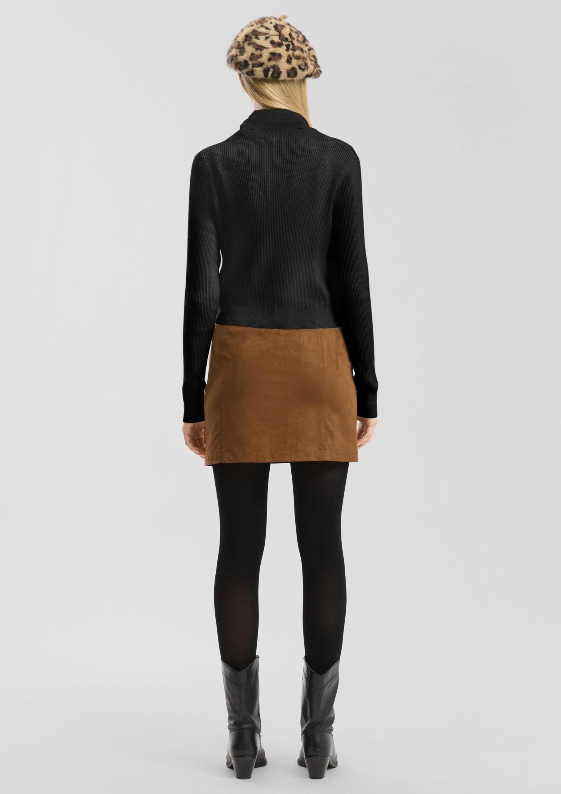 s.Oliver QS Strickjacke kurz Rippstruktur Knopfleiste
