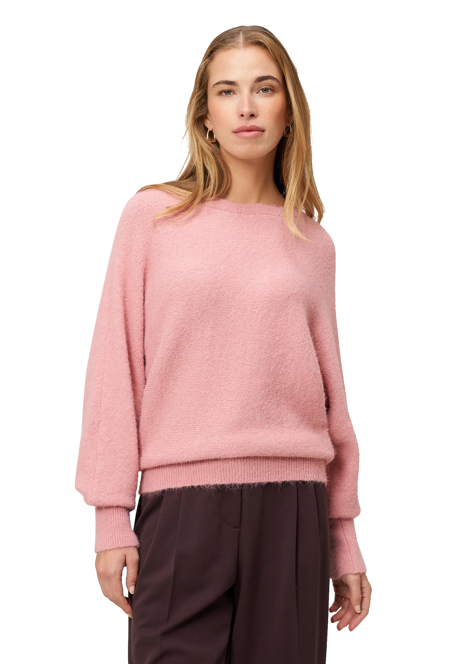 zero Strickpullover U-Boot-Ausschnitt Rose Gr.40 Melange