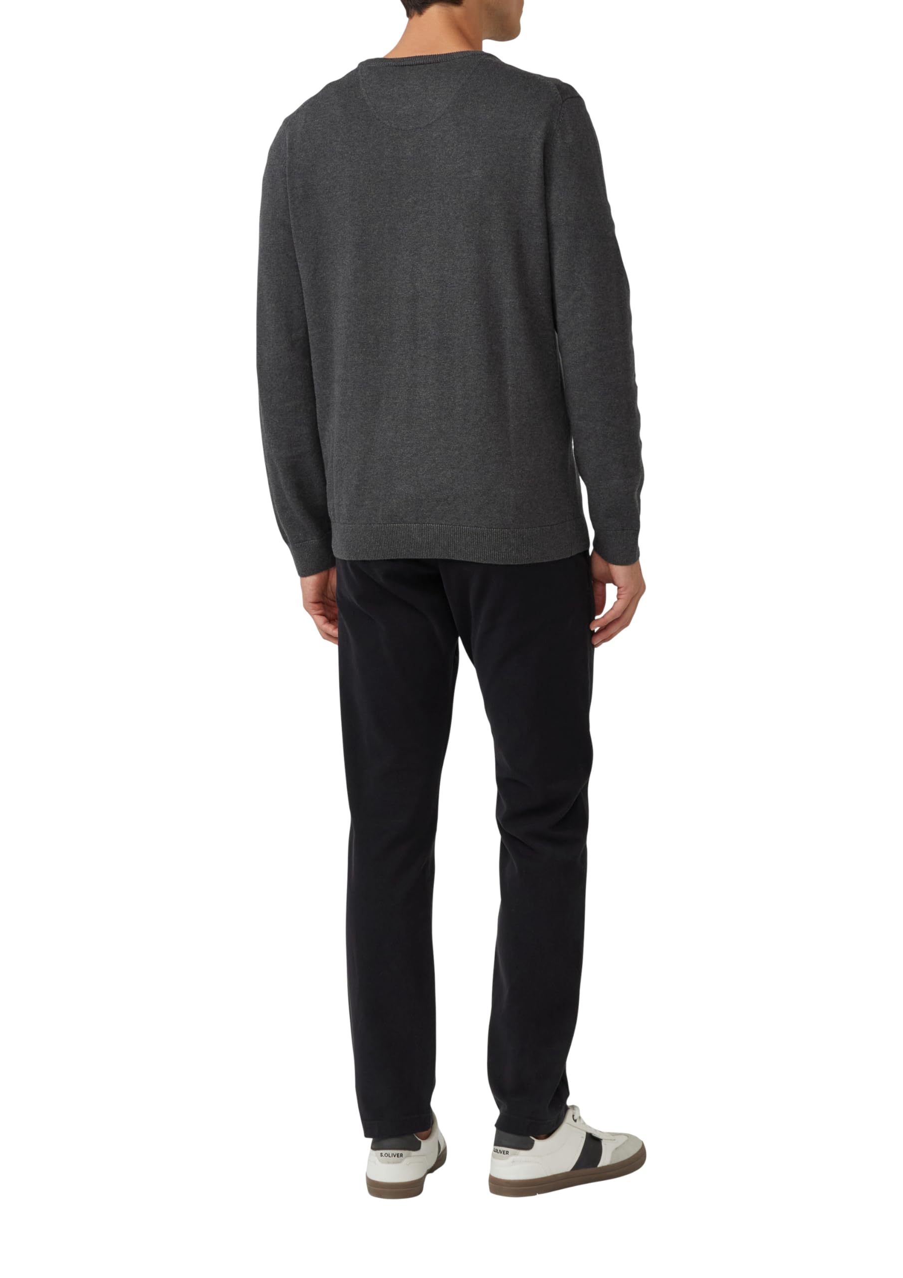 s.Oliver RED LABEL 2143173 Pullover dunkelgrau Baumwolle