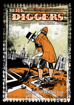 dna merch The Diggers Spirit Within You T-Shirt Schwarz