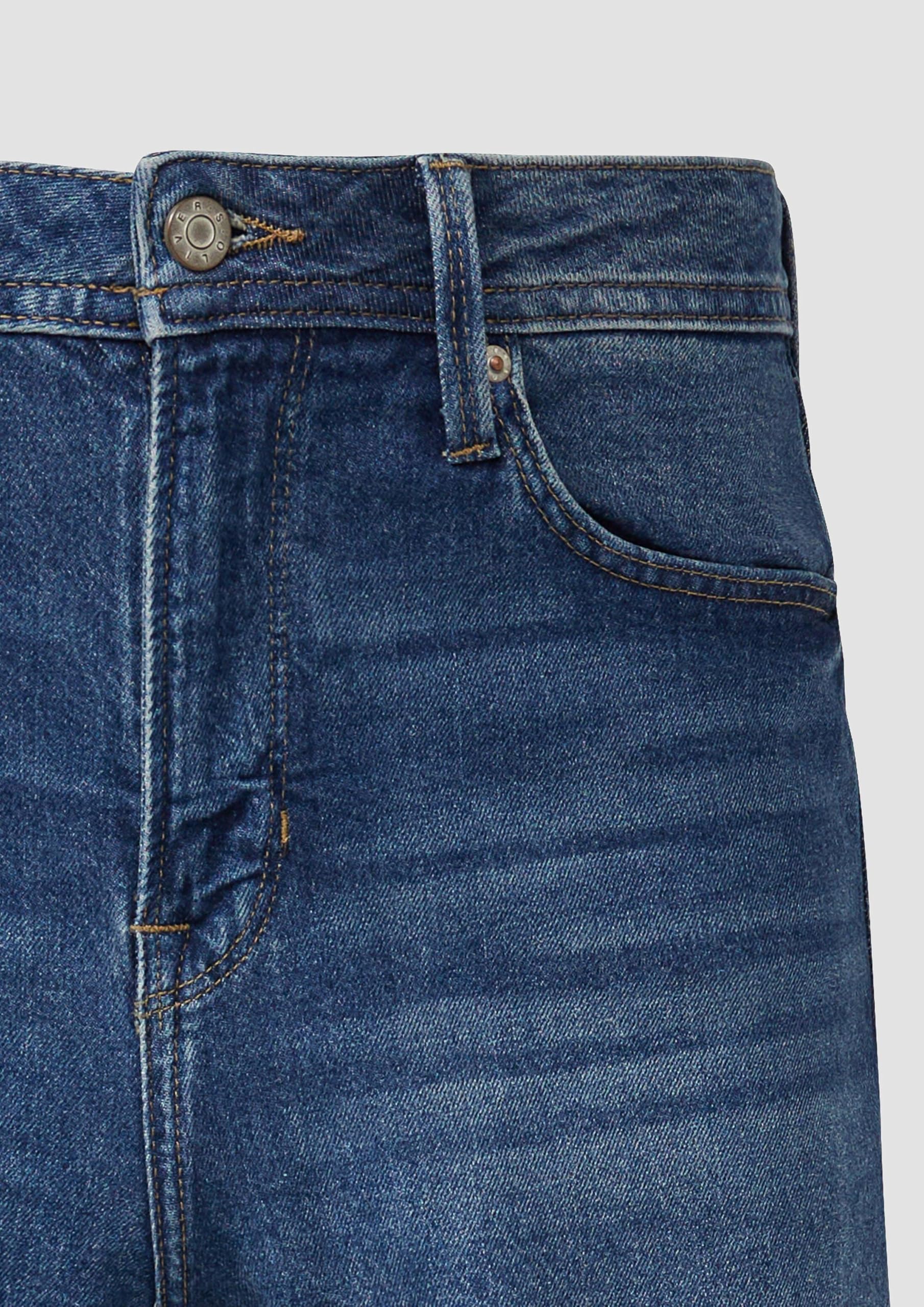s.Oliver Red Label Suri Jeans-Shorts Damen High Rise Offener Saum