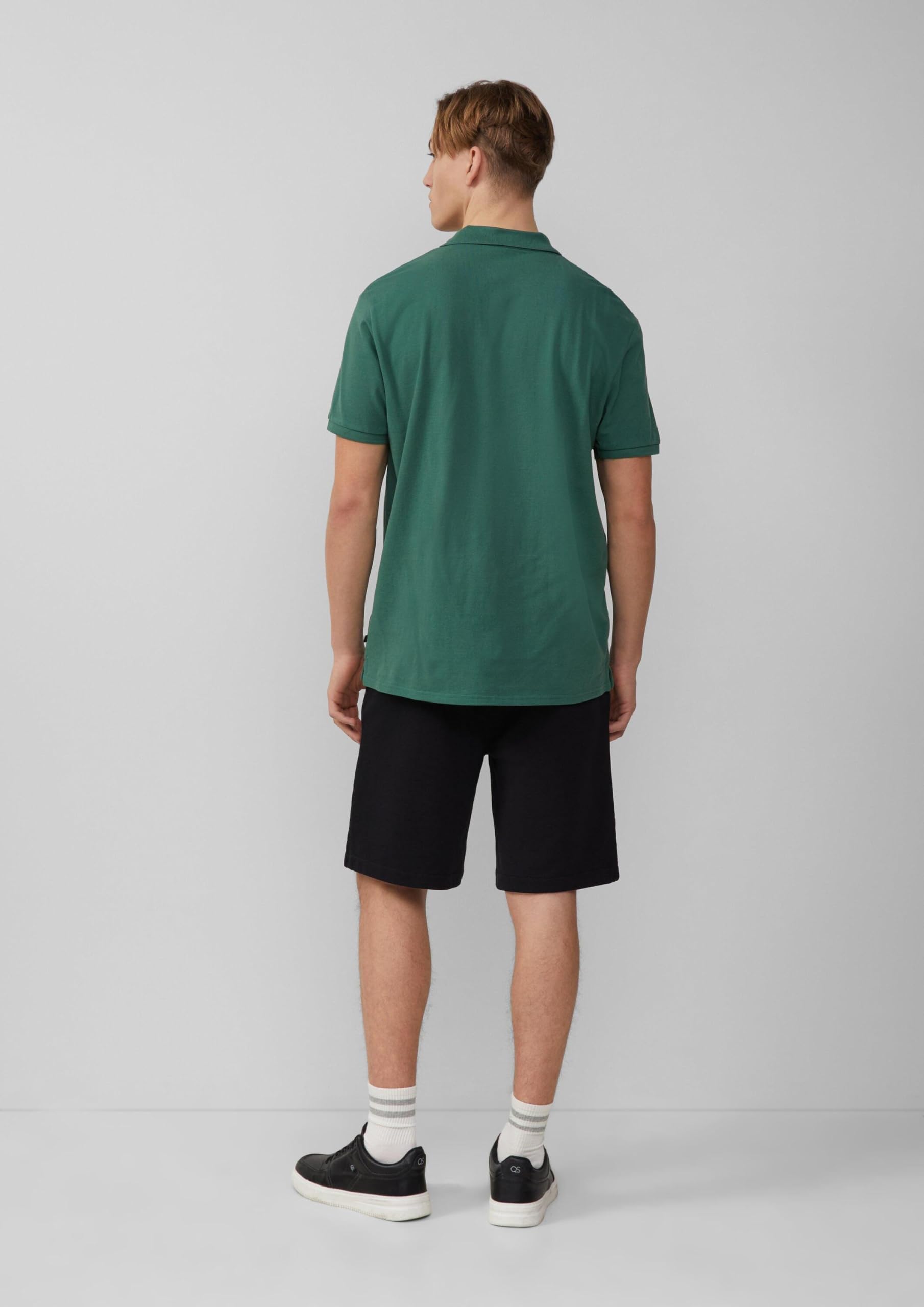 s.Oliver QS 2165556 Sweat Bermuda Grau Meliert