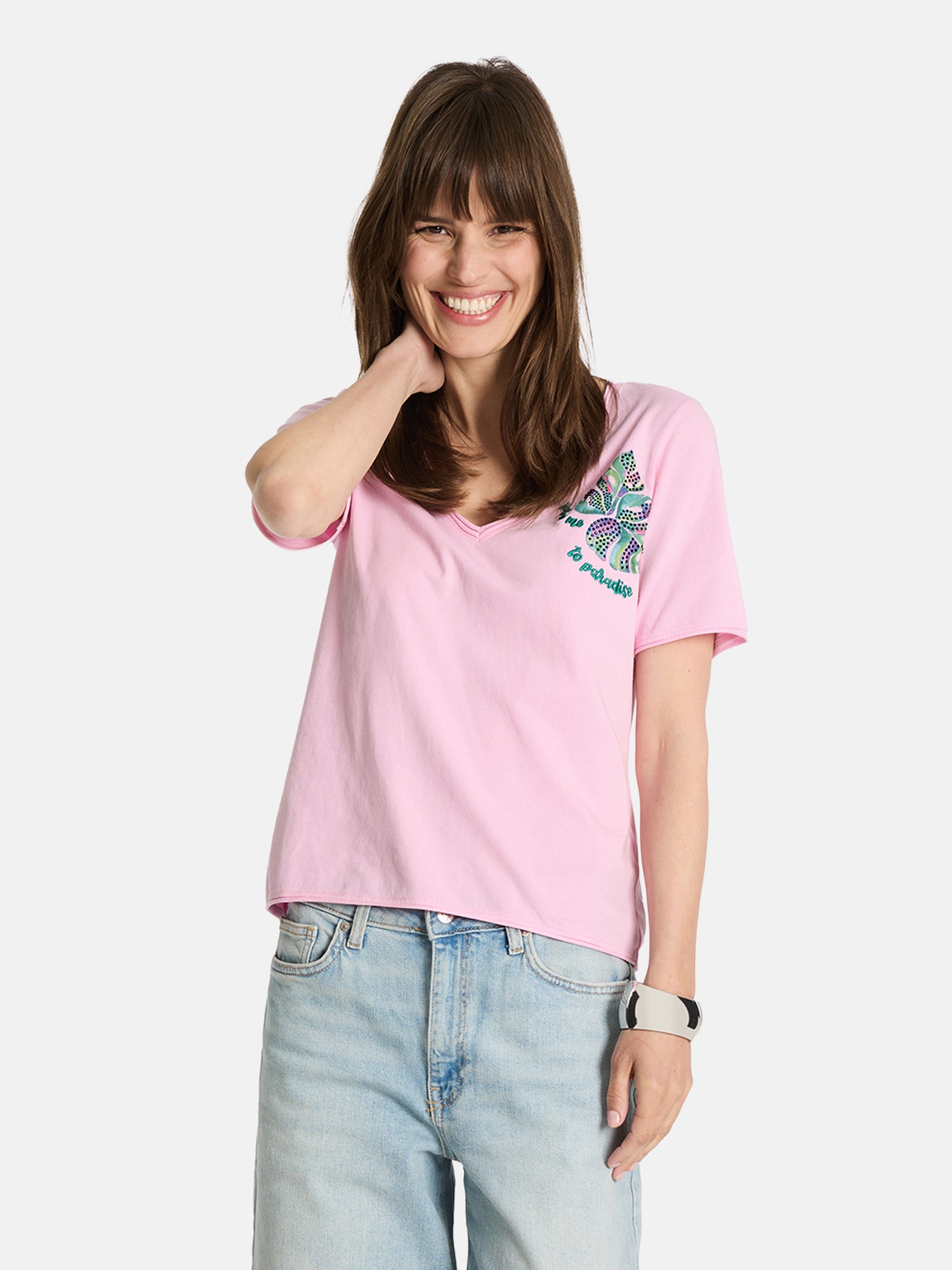 Lieblingsstück CalinaL T-Shirt offwhite aus Baumwolle