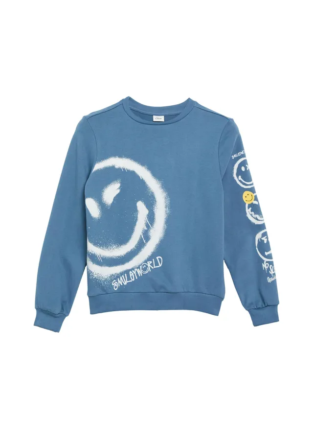 s.Oliver Junior 2183558 Sweatshirt blau 146-152 Smiley