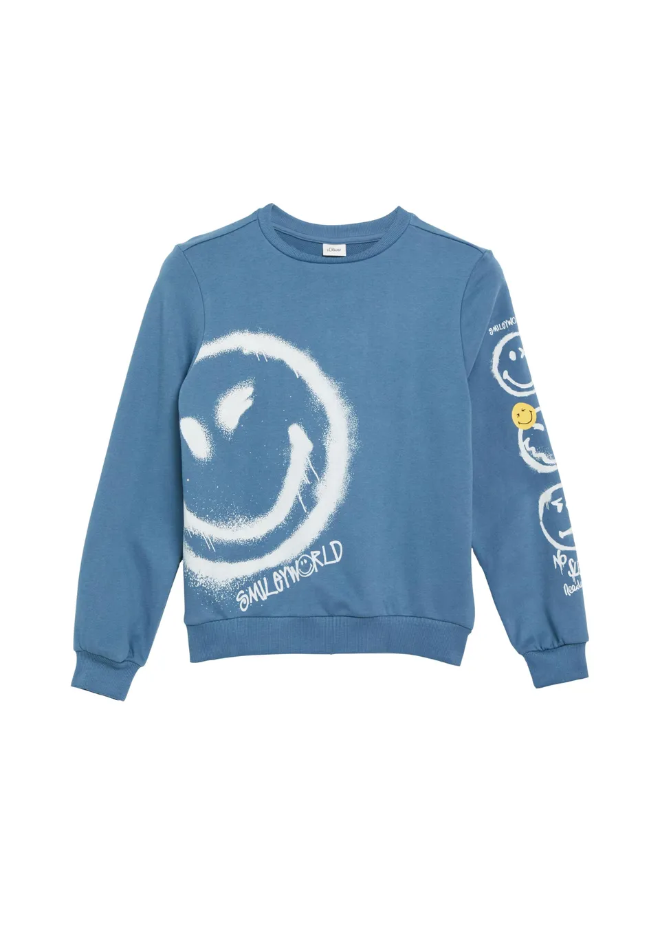 s.Oliver Junior 2183558 Sweatshirt blau 146-152 Smiley