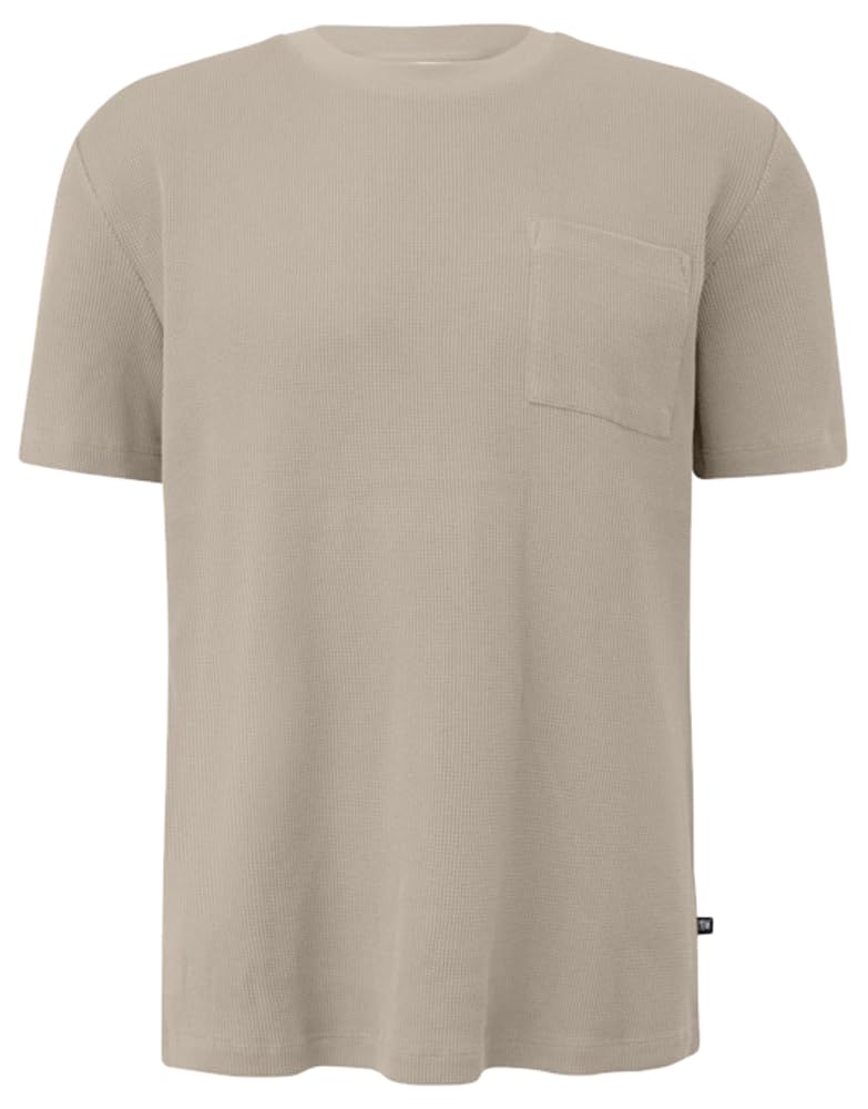 s.Oliver Waffelpiqué-T-Shirt Brusttasche 5XL Baumwolle