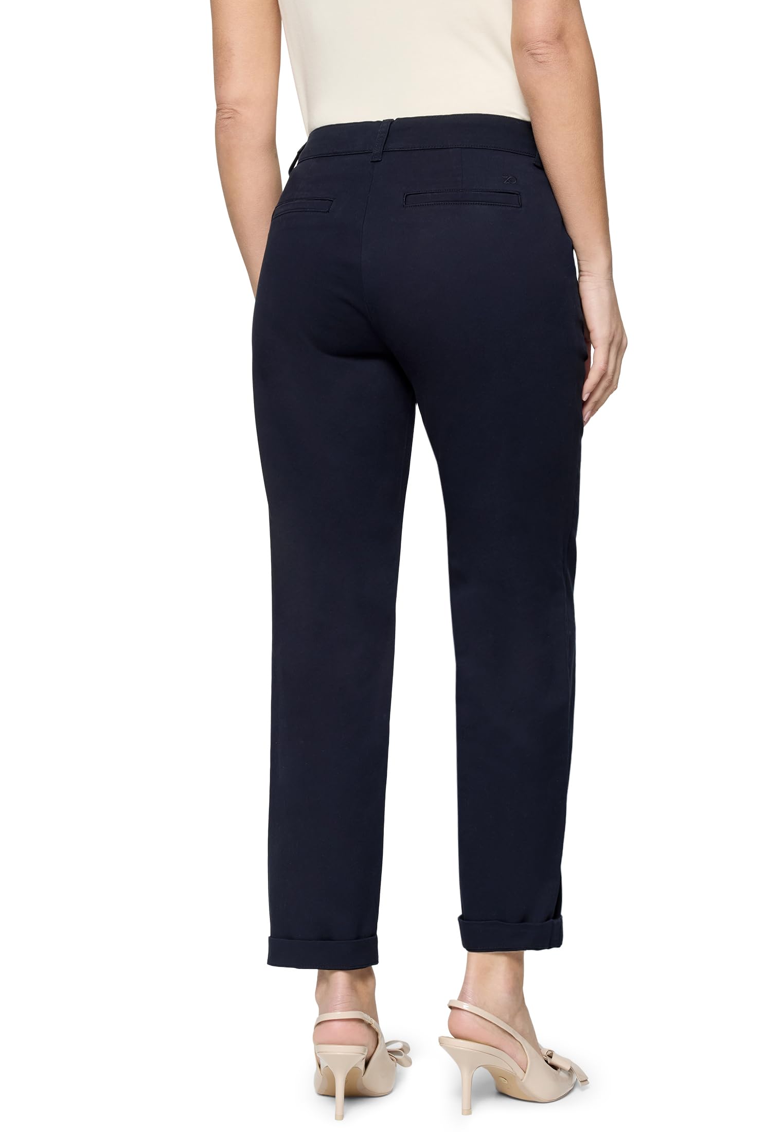 zero Chinohose mit Stretch 28 Inch Hose Größe 38 Mid Waist