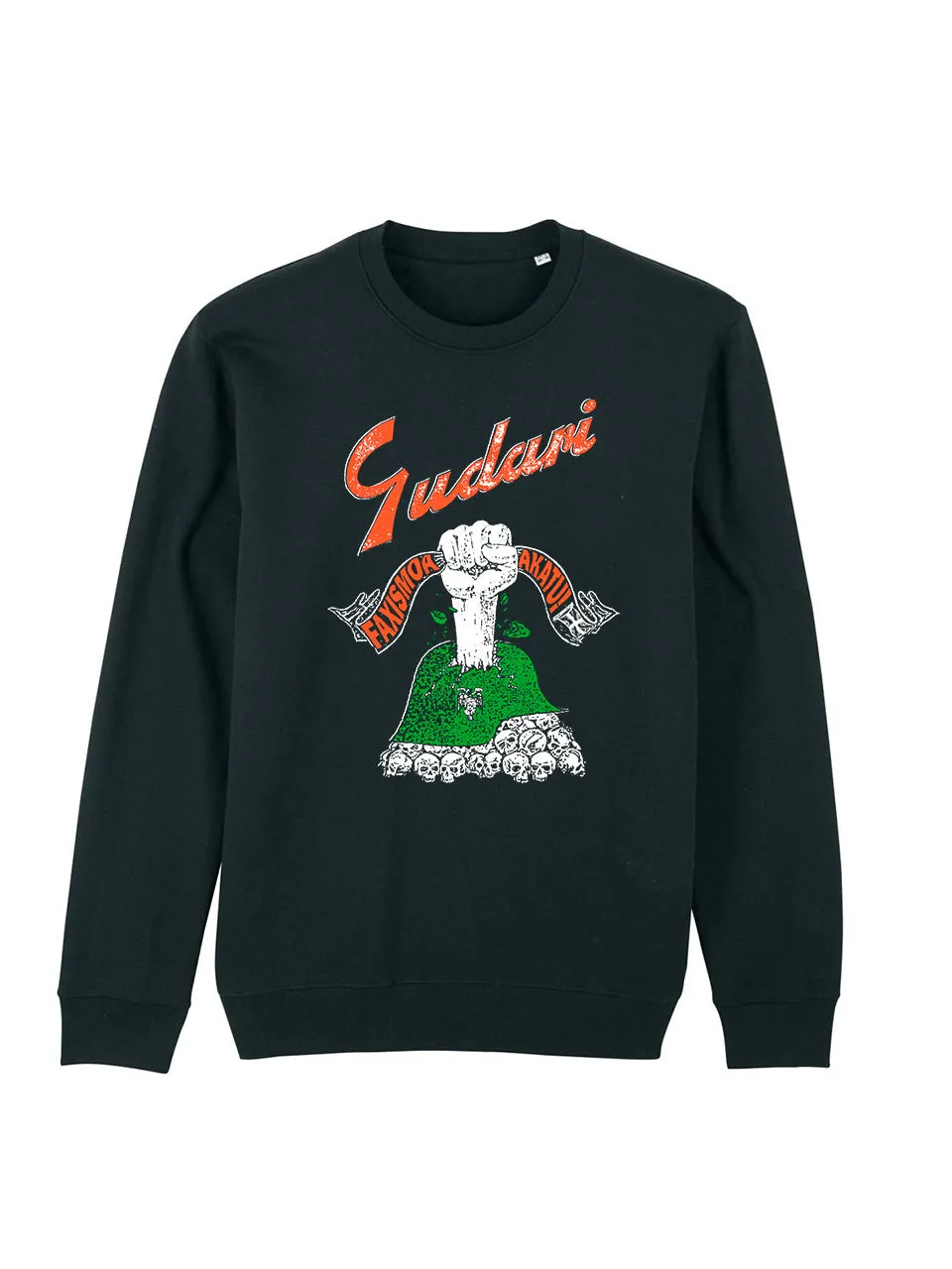 dna merch Gudari Basque Resistance Sweatshirt mit Print