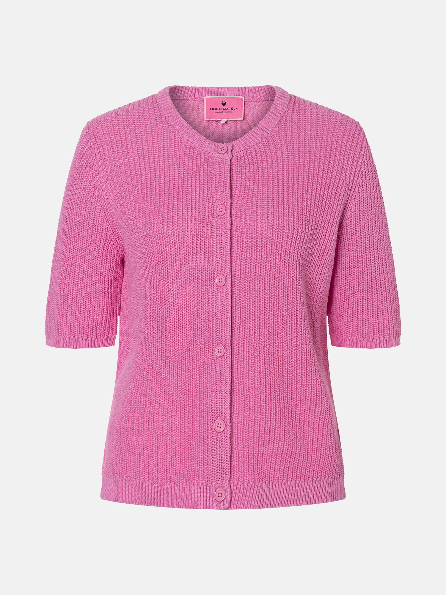 Lieblingsstück NinonL Strickjacke Leinen rose pink