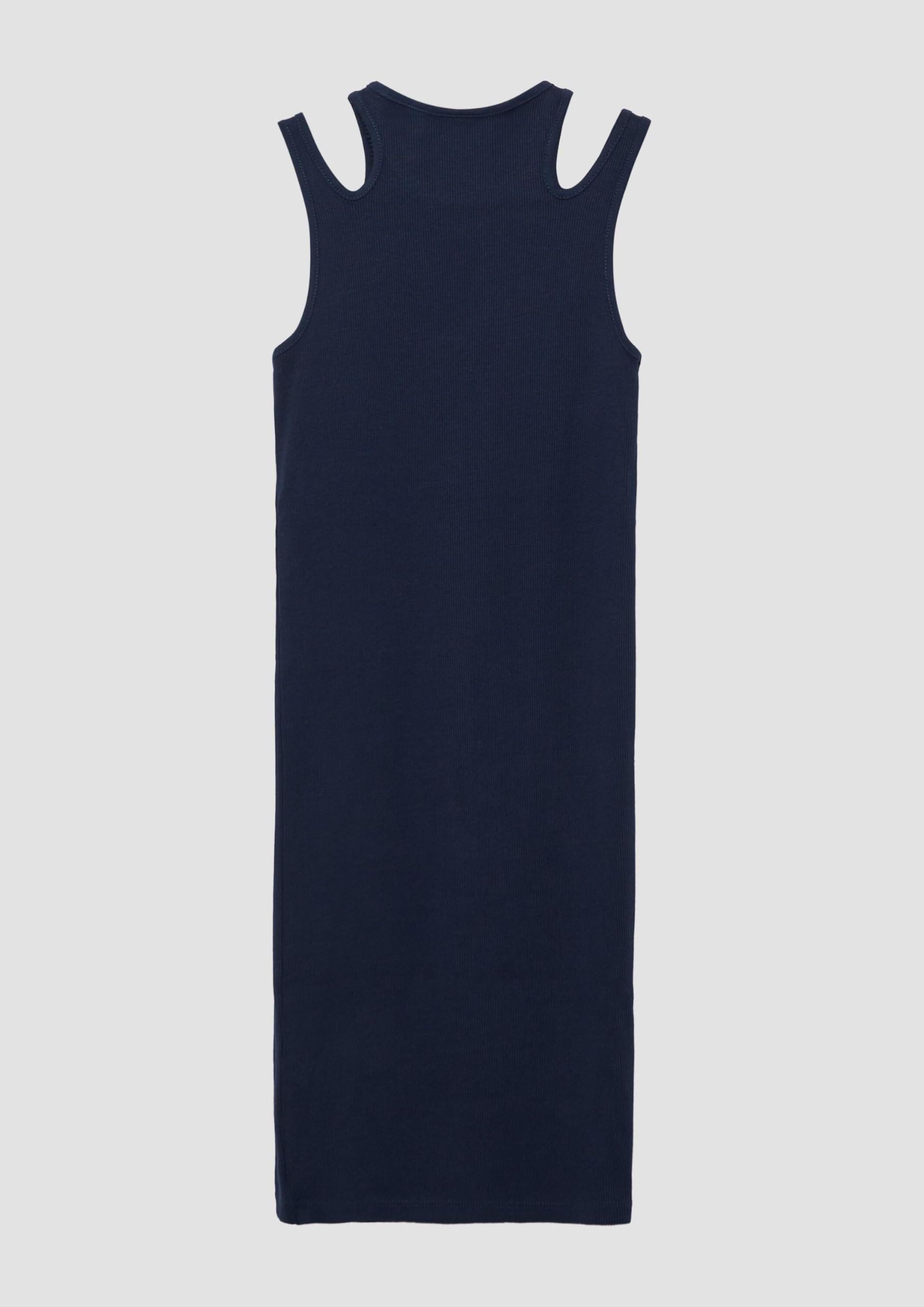 s.Oliver RED LABEL Kleid Ripp Slim-Fit Cut-Outs Gr.164 navy