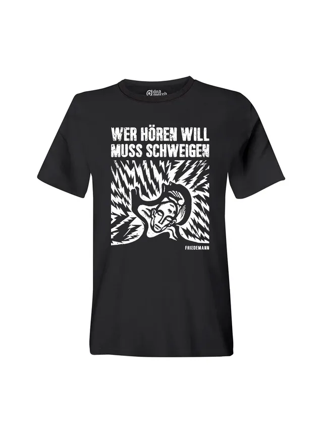 dna merch Friedemann Unisex T-Shirt Motiv 2 Schwarz