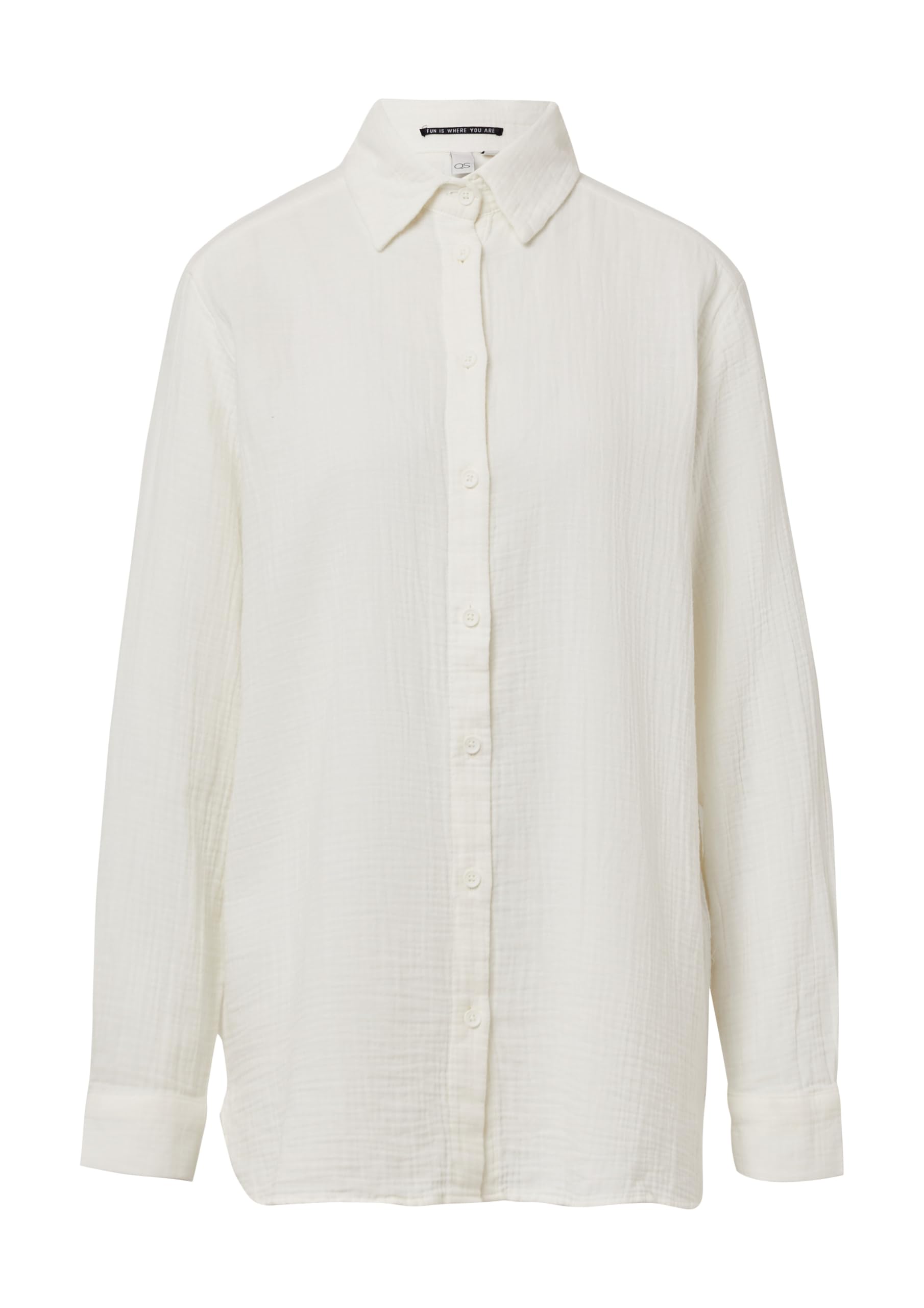 s.Oliver QS Musselin Hemdbluse Oversize 42 creme
