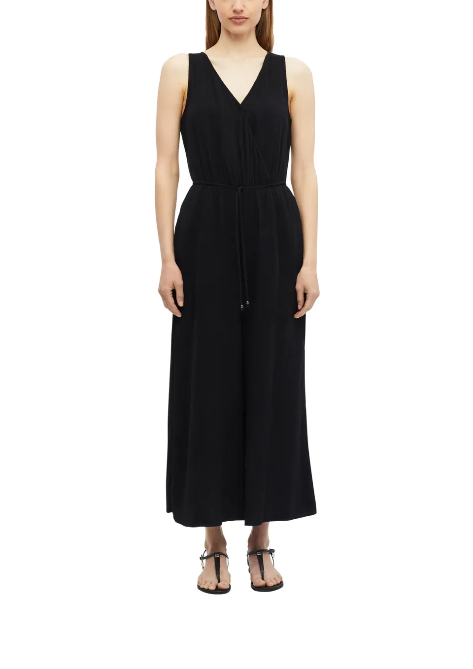 s.Oliver RED LABEL Overall Musselin schwarz 1-teilig