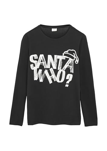 s.Oliver 2156754 Langarmshirt schwarz 146-152 mit Frontprint