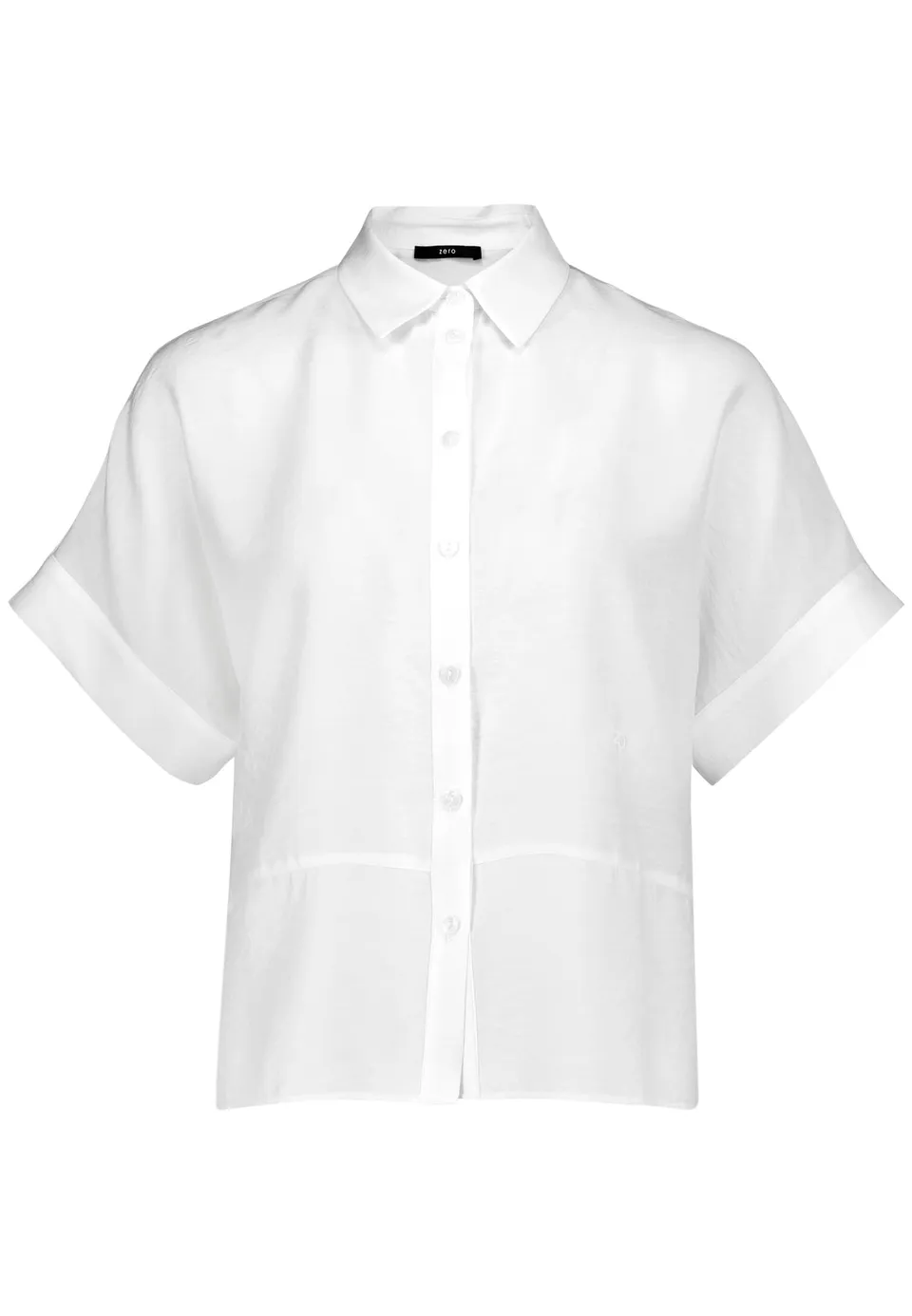 zero Hemdbluse überschnittene Ärmel Offwhite Gr.40