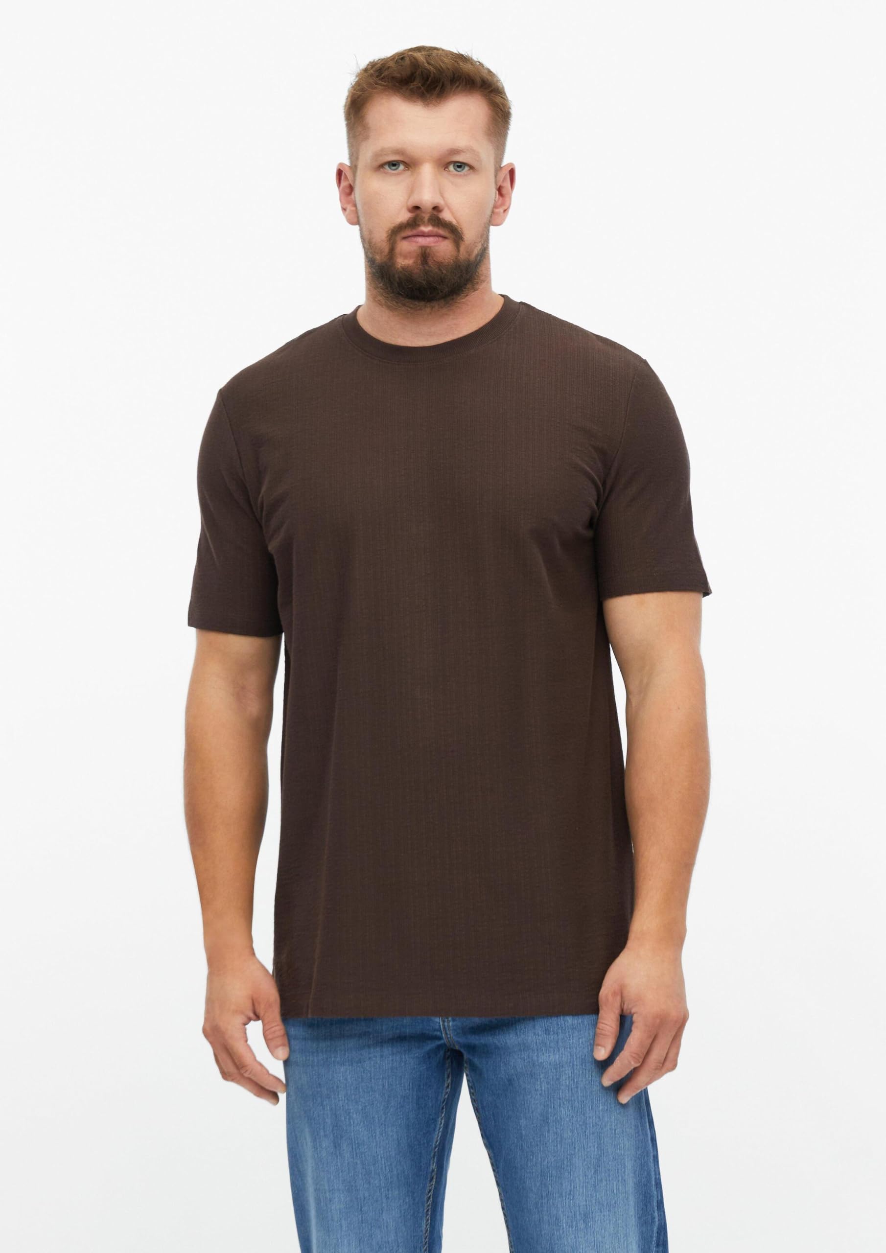 s.Oliver Junior T-Shirt Rippstruktur Relaxed Fit Tall Size XL