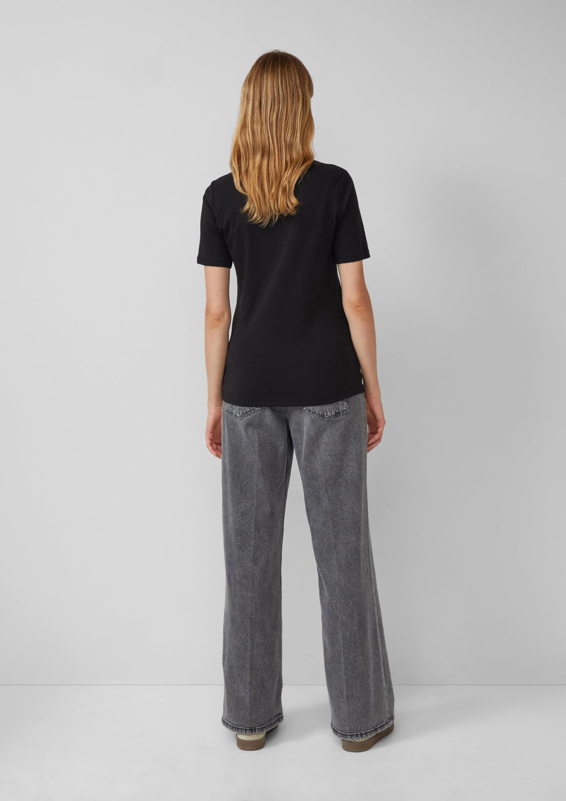 s.Oliver T-Shirt Interlockjersey Slim Fit Rundhals uni