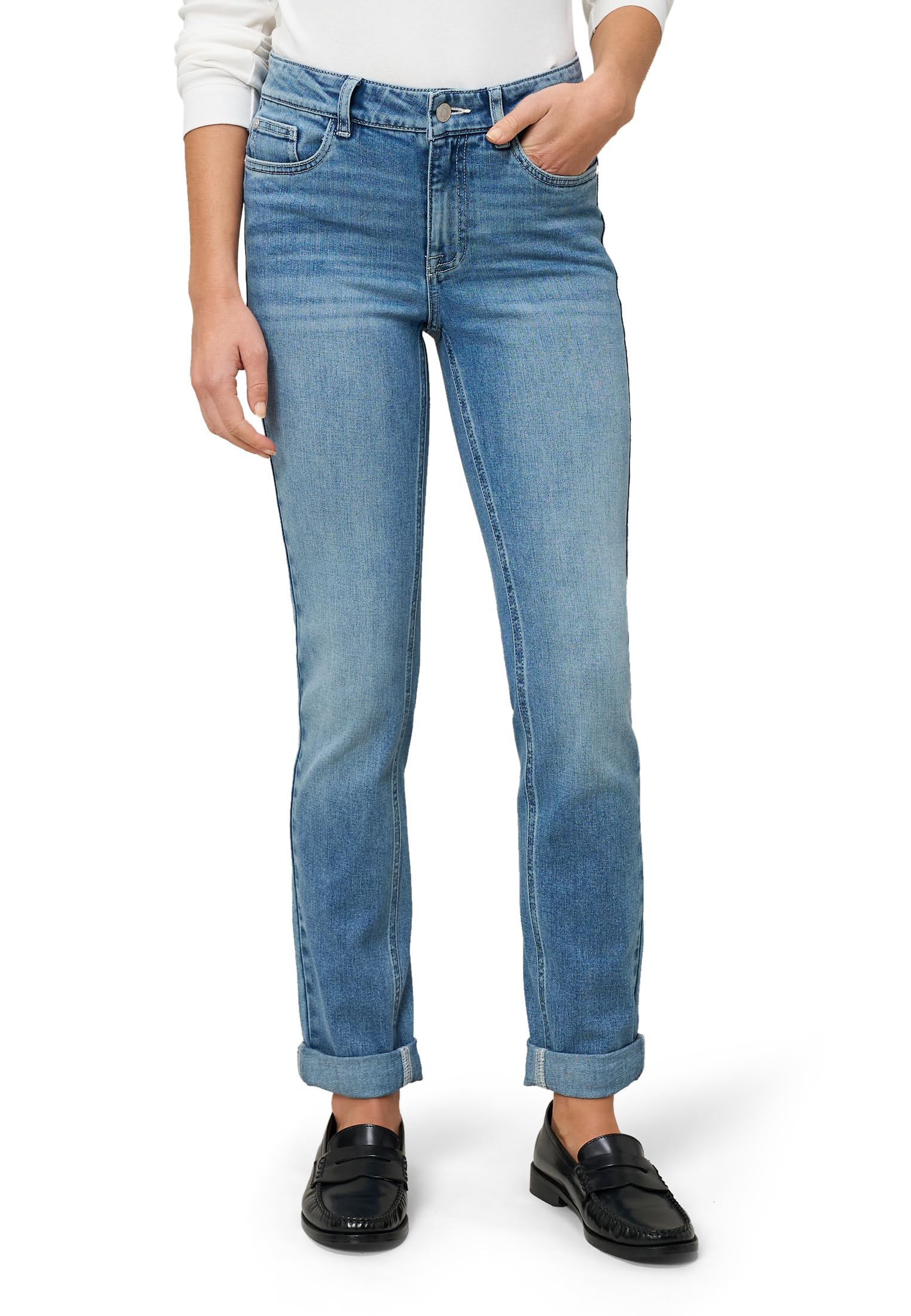 zero Jeans Orlando Damen Blue Denim 40 schmales Bein