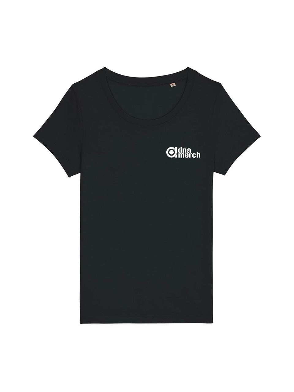 dna merch Fuck Charity Love Solidarity T-Shirt Damen Schwarz