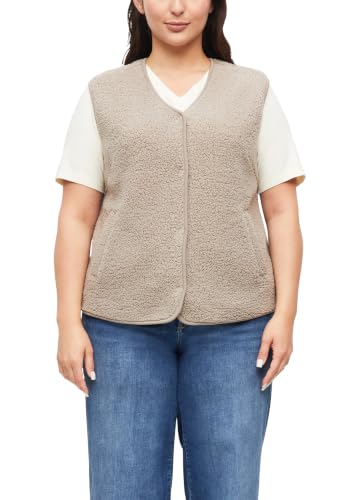 s.Oliver Red Label Teddy-Weste Relaxed Gr.48 grau