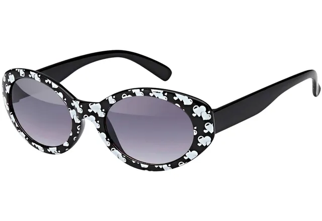 BEZLIT Kinder Sonnenbrille Herzchen Schwarz Weiß UV400