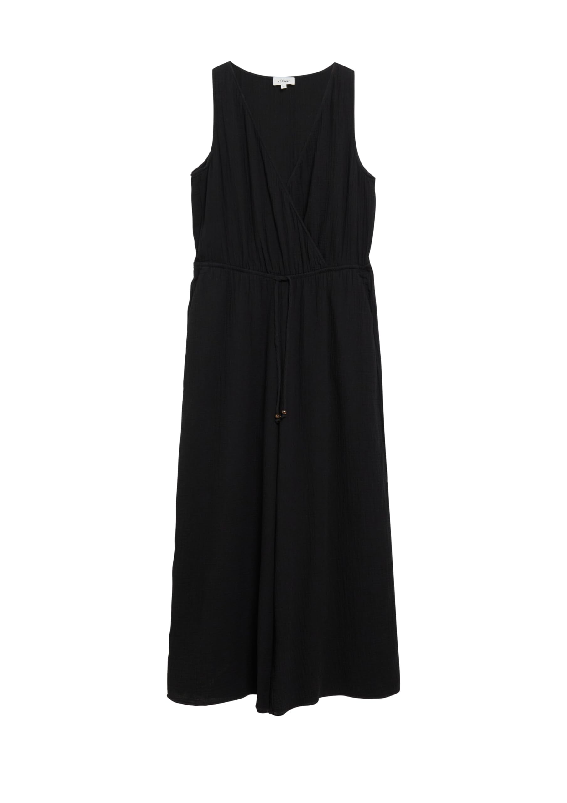 s.Oliver RED LABEL Overall Musselin schwarz 1-teilig