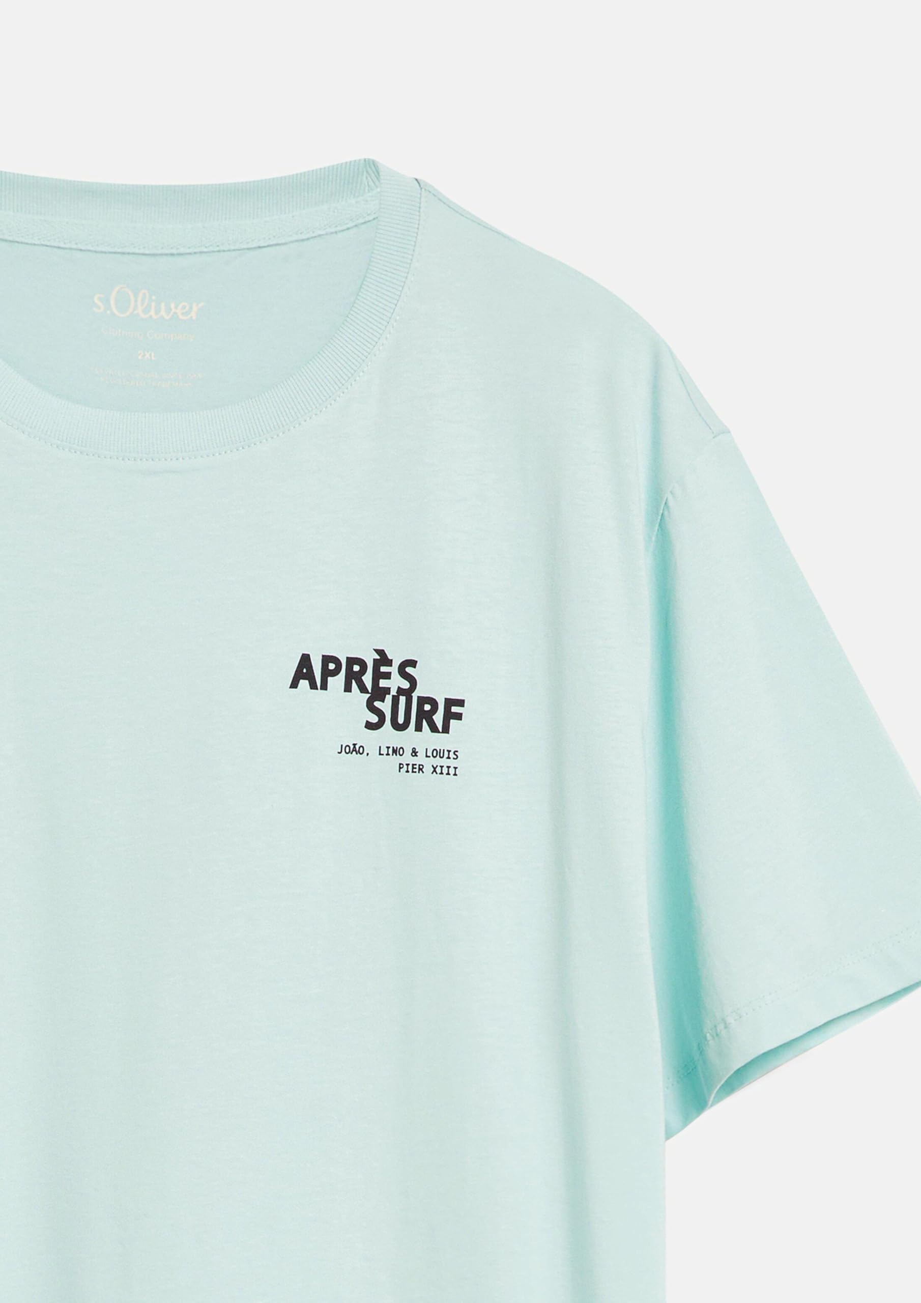 s.Oliver 2181153 T-Shirt Print Blue Green