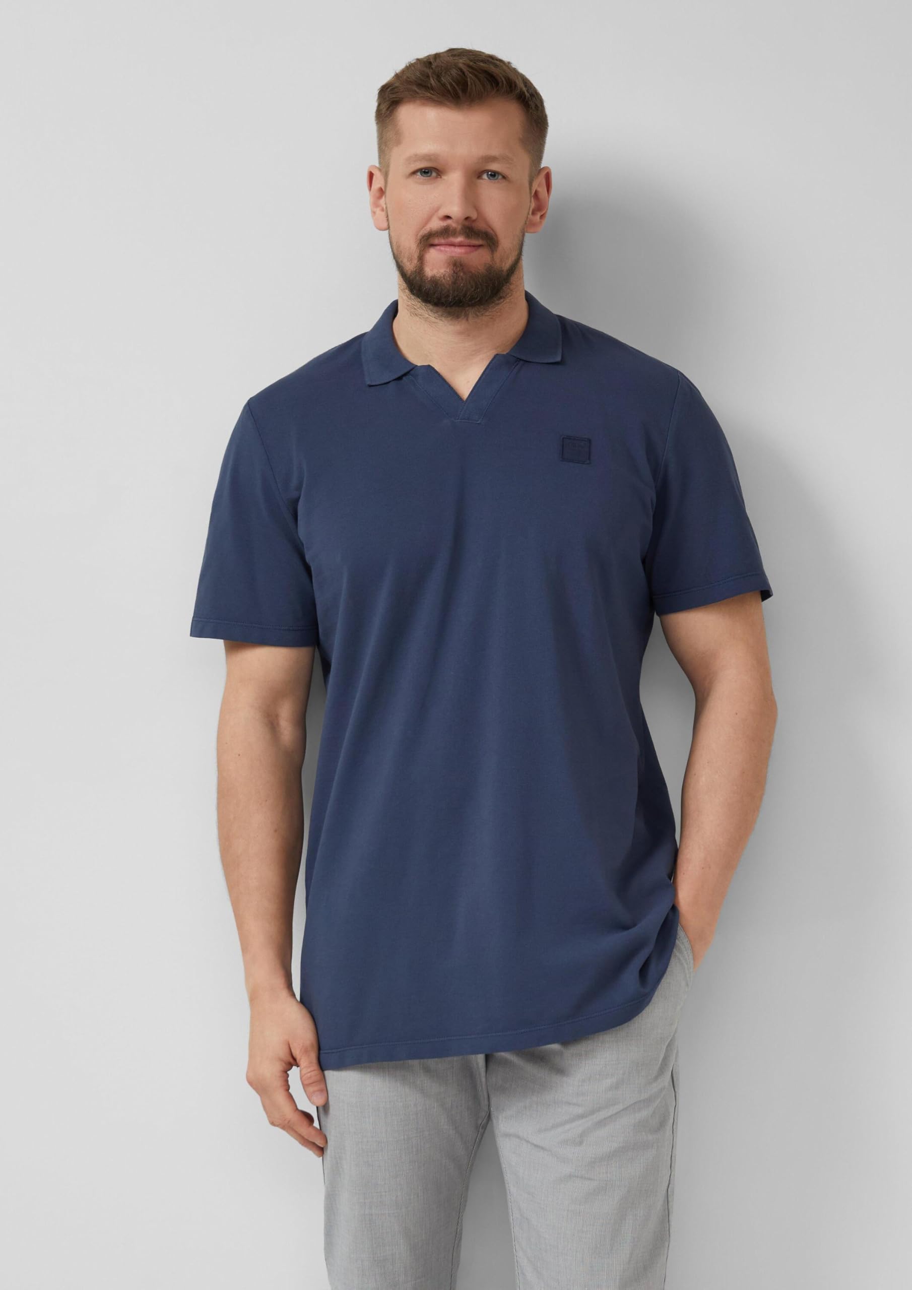 s.Oliver Junior Poloshirt Baumwoll-Piqué navy