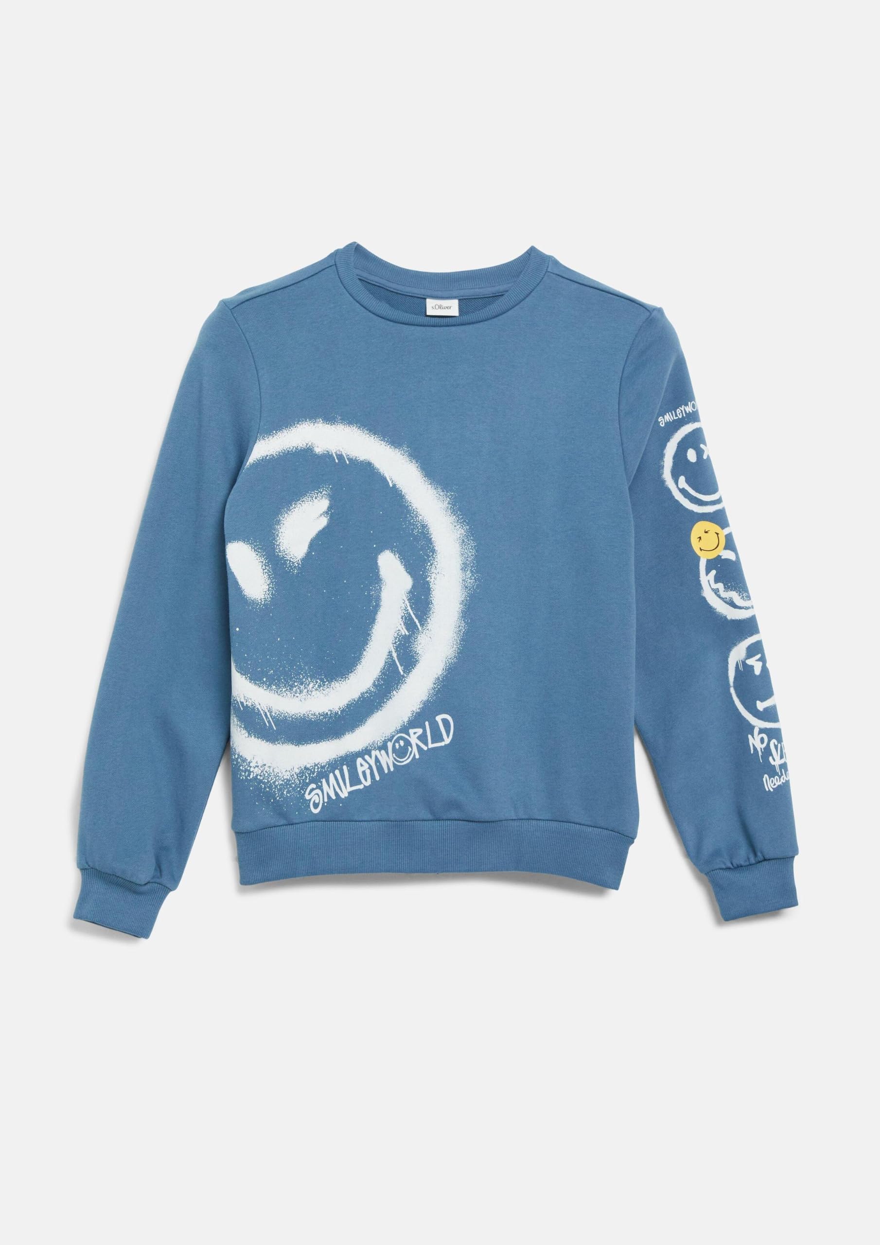 s.Oliver Junior 2183558 Sweatshirt blau 146-152 Smiley