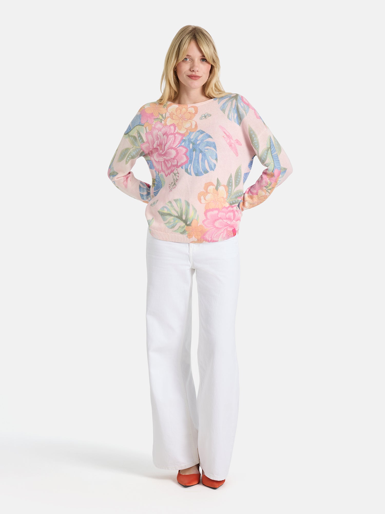 Lieblingsstück ArmedaL Pullover pastel pink floral