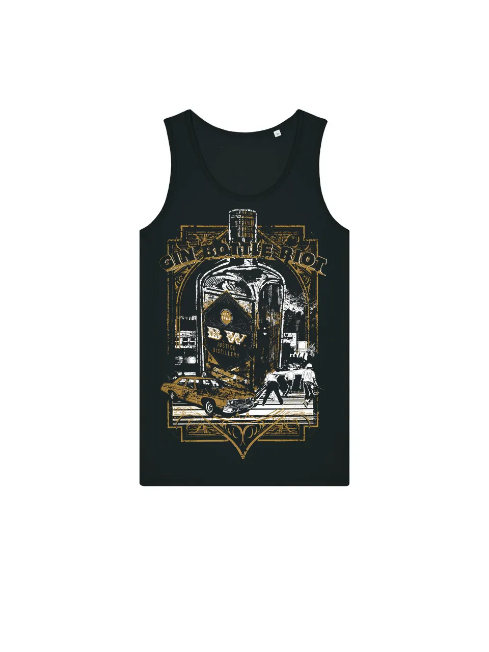 dna merch Gin Bottle Riot 1964 Tanktop Unisex Flaschendruck