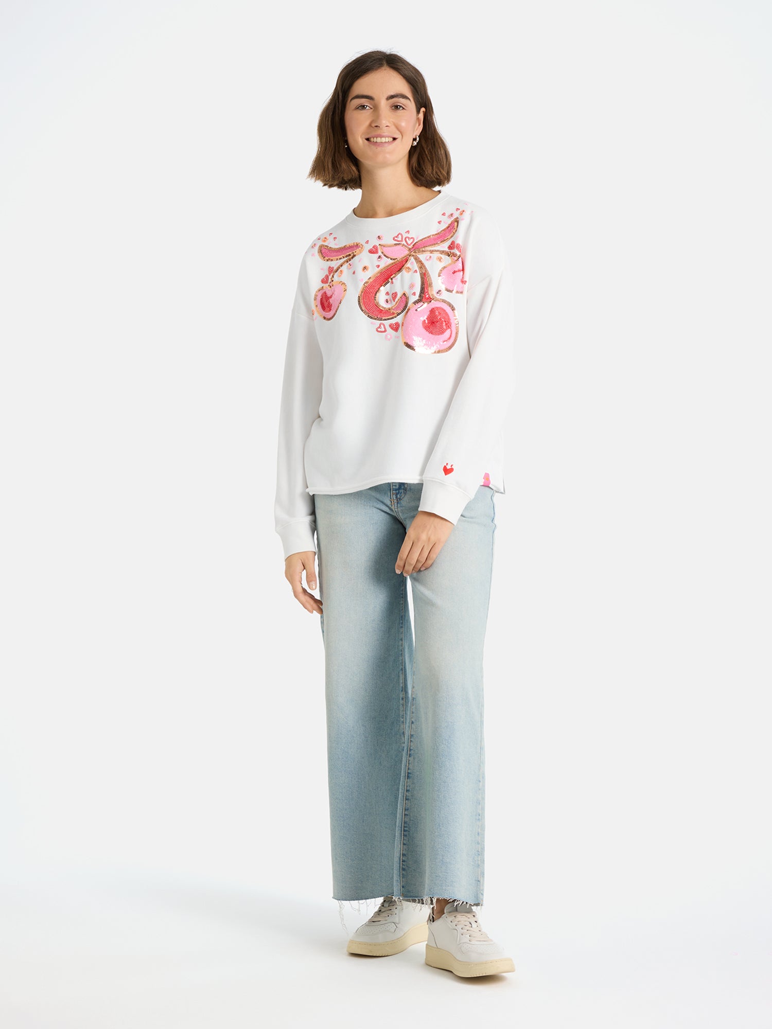 Lieblingsstück GlamL Sweatshirt offwhite Baumwolle Motiv