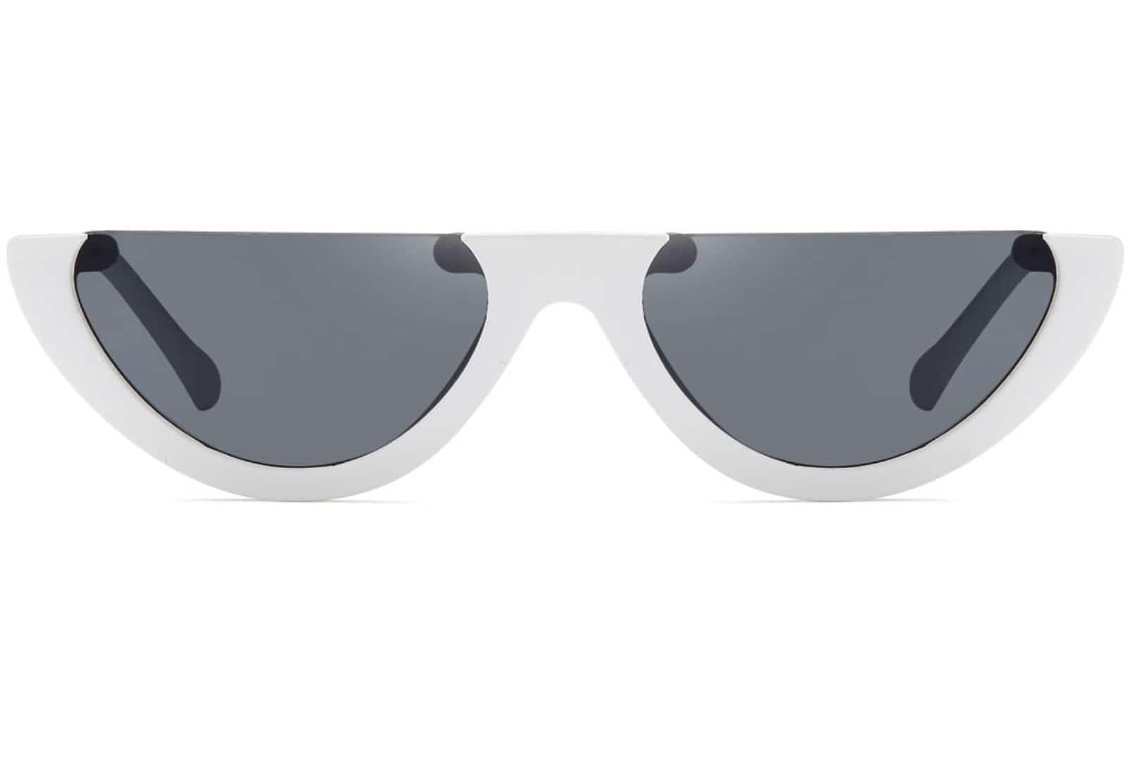 BEZLIT Retro Damen Sonnenbrille Weiß rund UV400