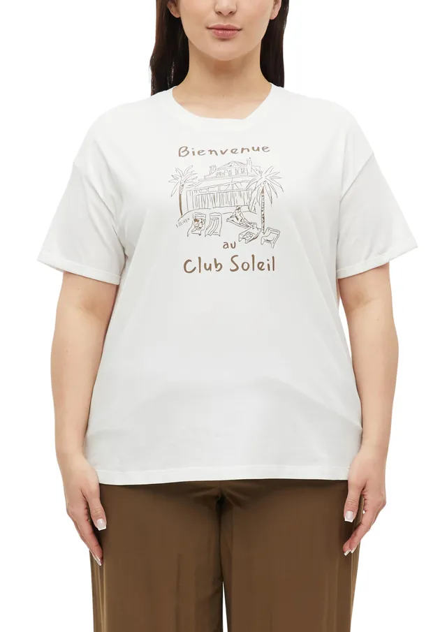 s.Oliver RED LABEL T-Shirt Frontprint Gr. 48 bordeaux