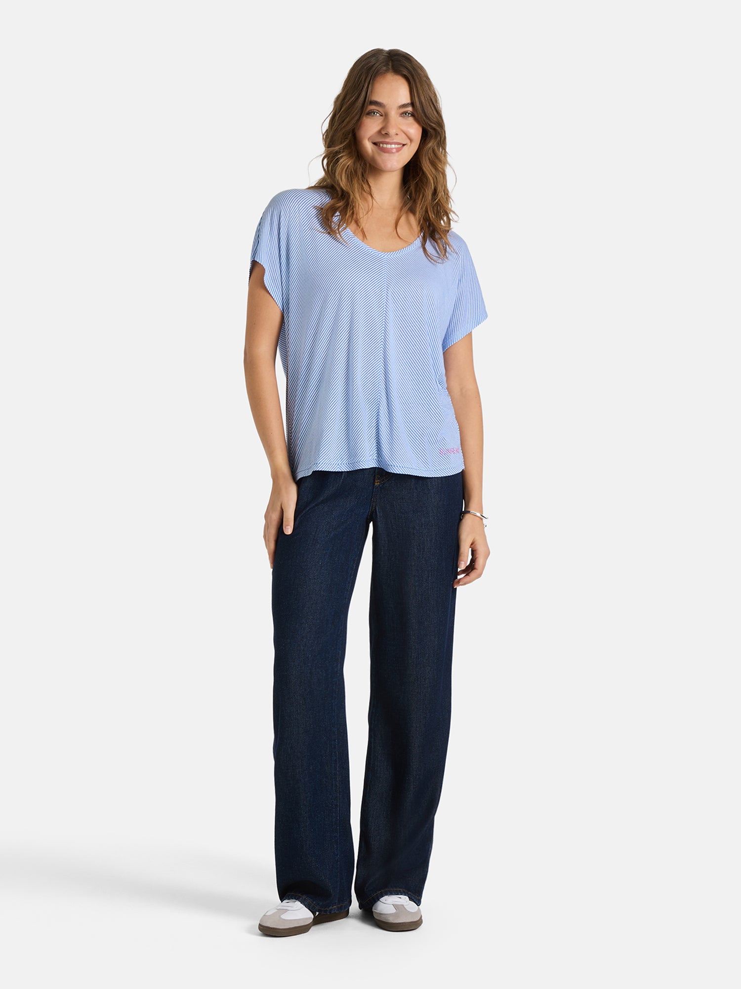 Lieblingsstück CrenildaL T-Shirt air blue Baumwollmix