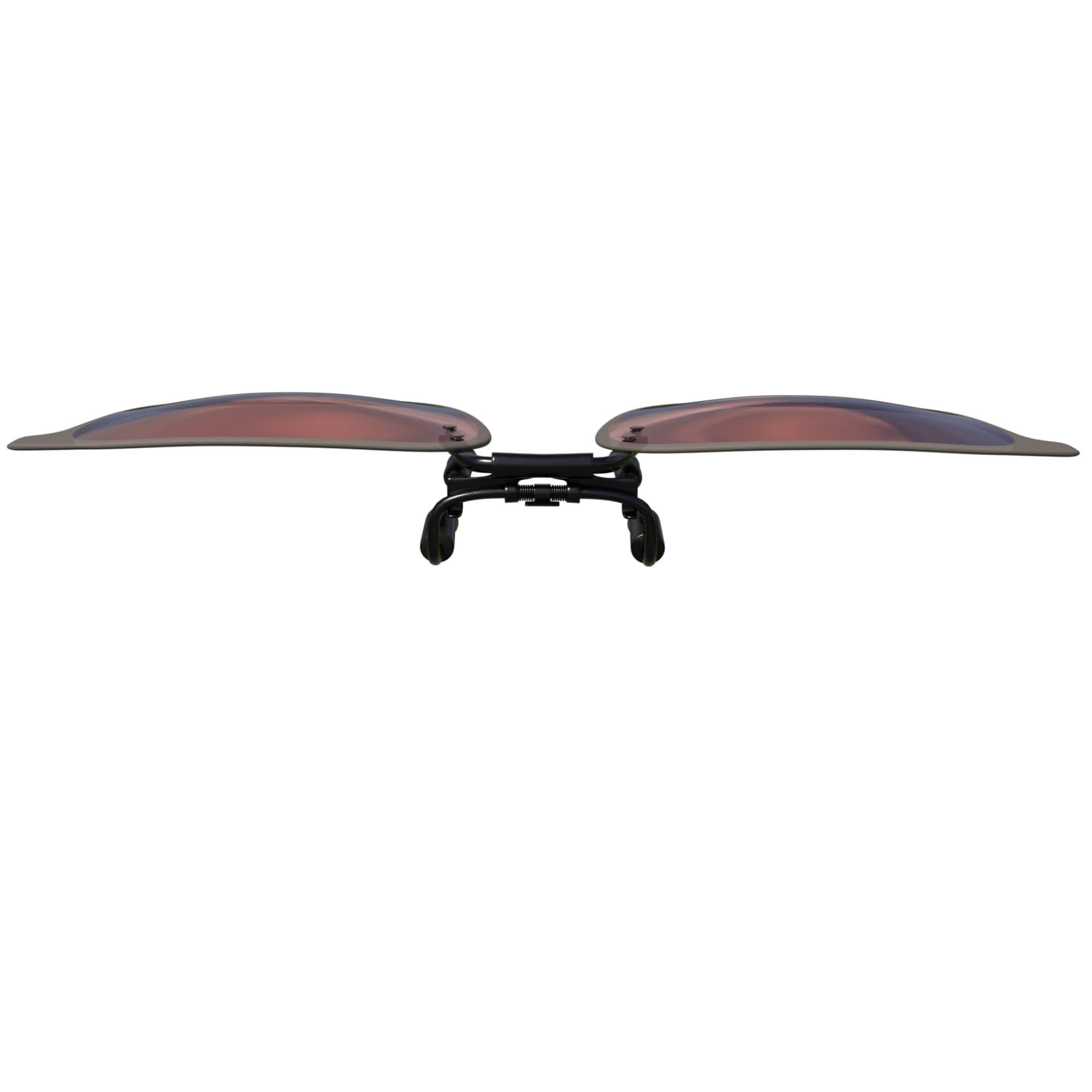 BEZLIT Clip-On Brillenaufsatz Rot Verspiegelt 143 mm polarisiert