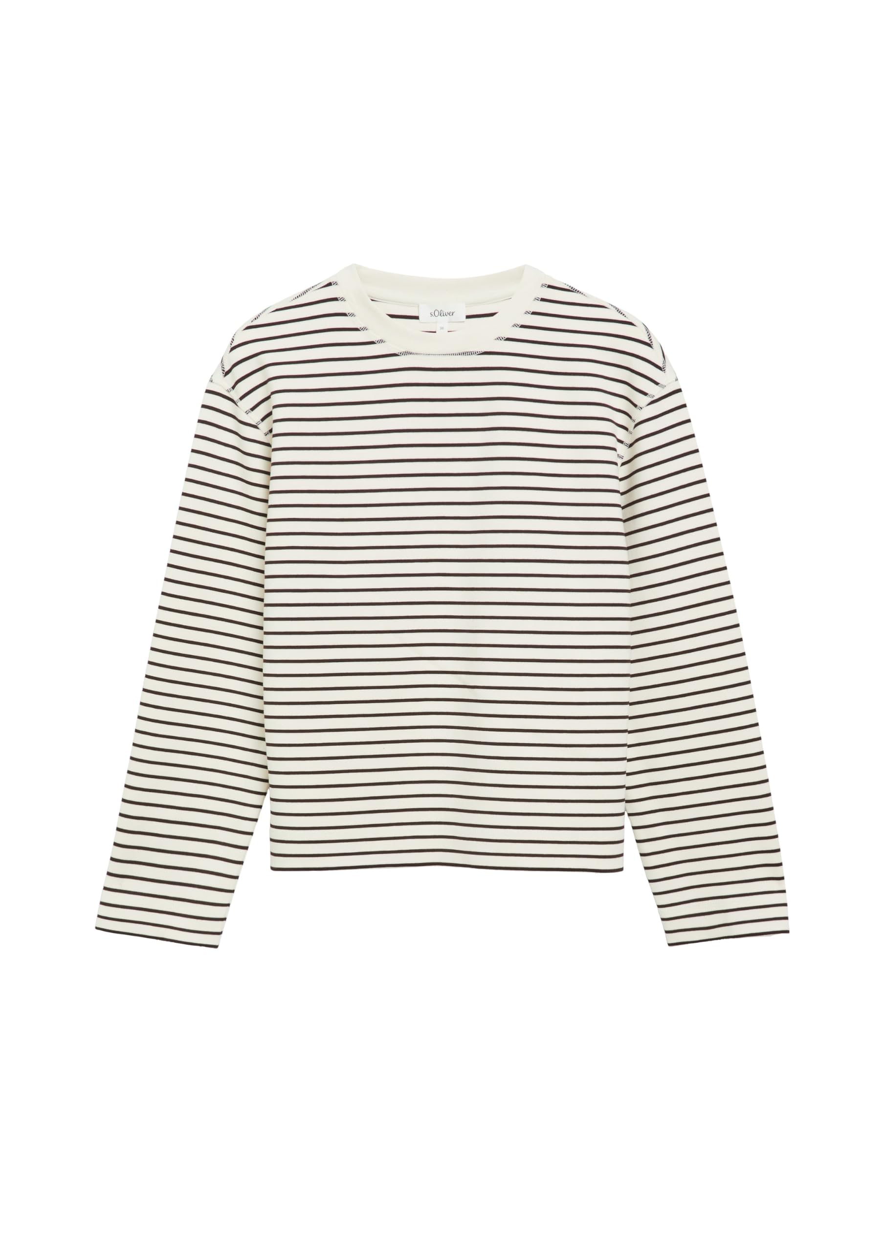 s.Oliver RED LABEL Scuba-Sweatshirt Ringel Relaxed Fit