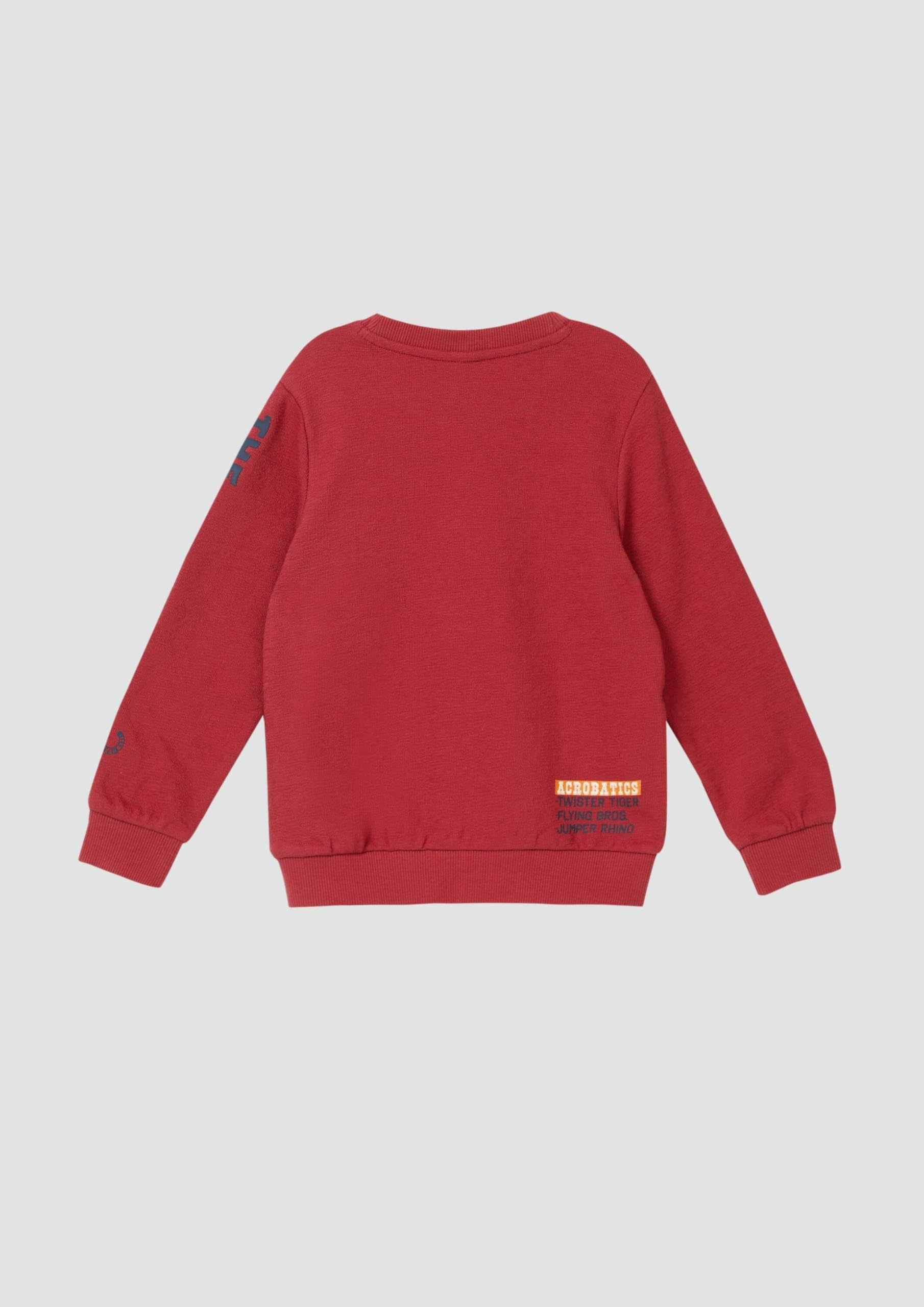 s.Oliver RED LABEL Sweatshirt Print Gr.128-134 rot
