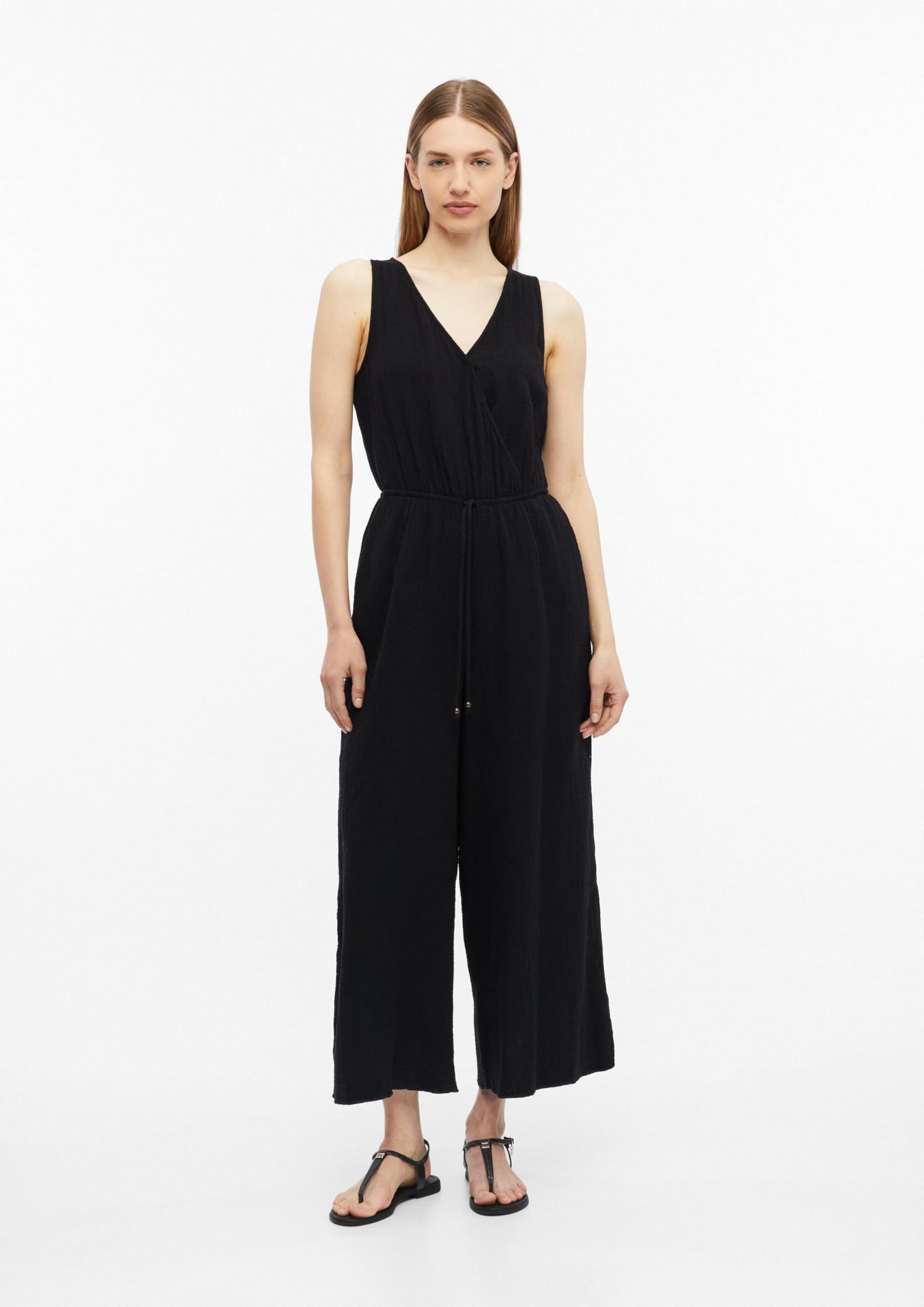 s.Oliver RED LABEL Overall Musselin schwarz 1-teilig