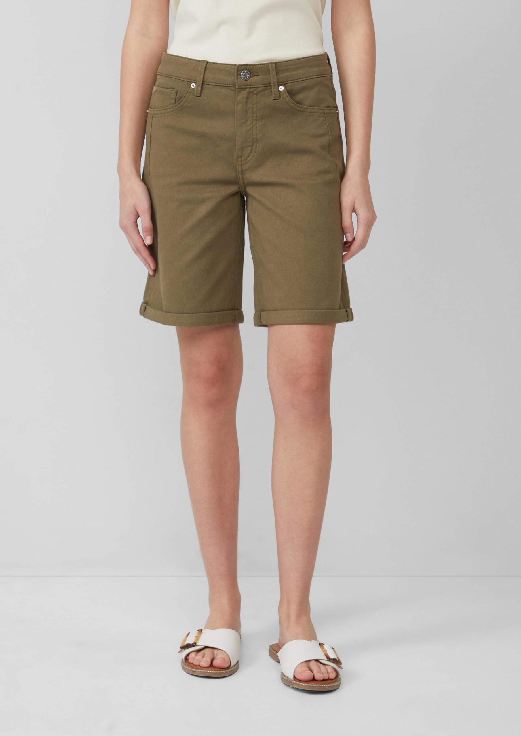 s.Oliver Karolin Jeans-Bermuda beige 34 Regular Fit
