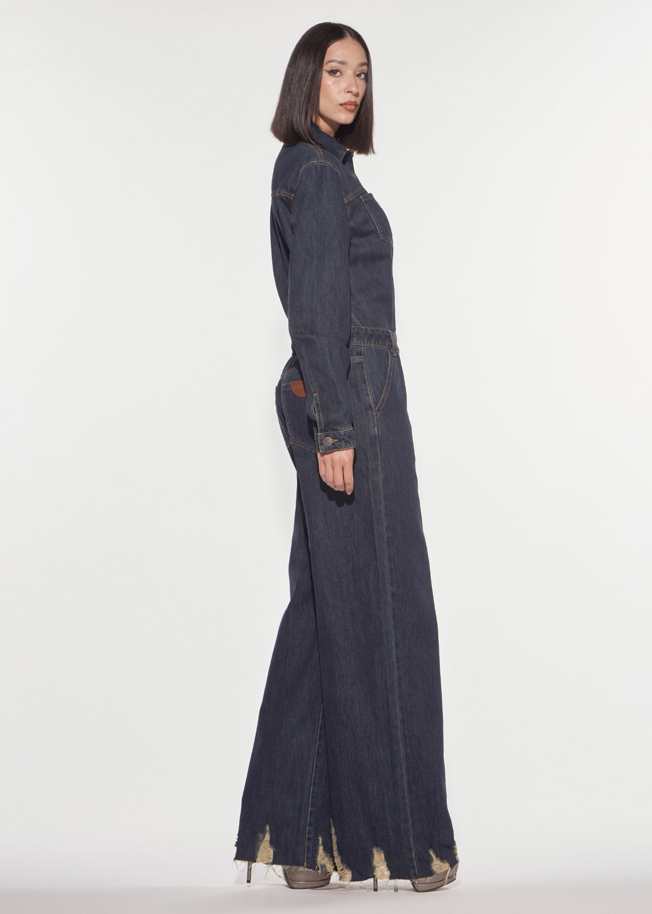 Denny Rose Regular Denim Overall Dark Indigo