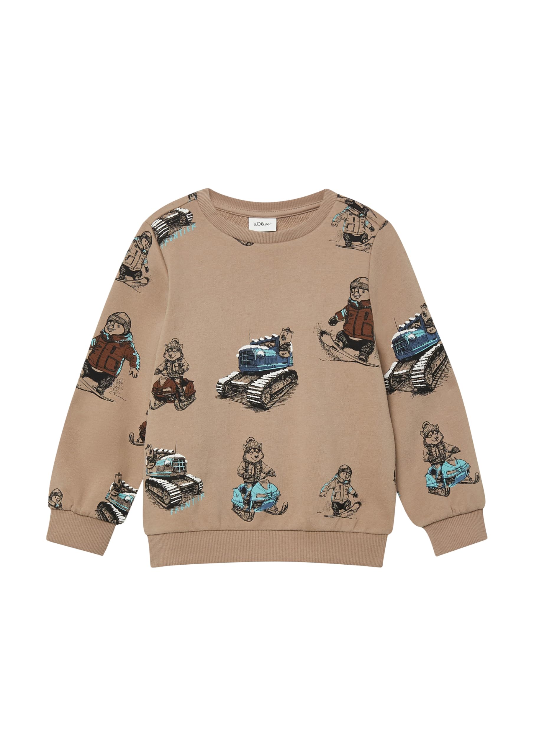 s.Oliver Junior Sweatshirt All-Over-Print Blau 116-122