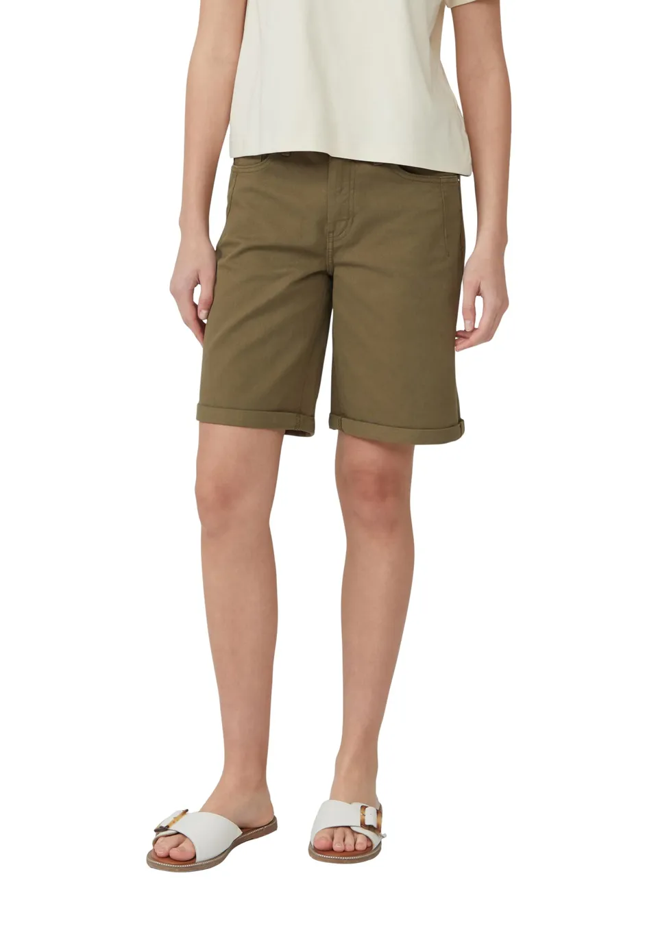 s.Oliver Karolin Jeans-Bermuda beige 34 Regular Fit