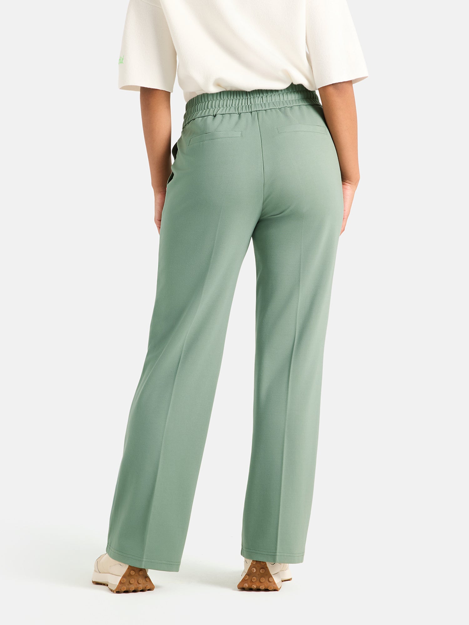 Lieblingsstück Wide Leg Hose garden green mit Elastan