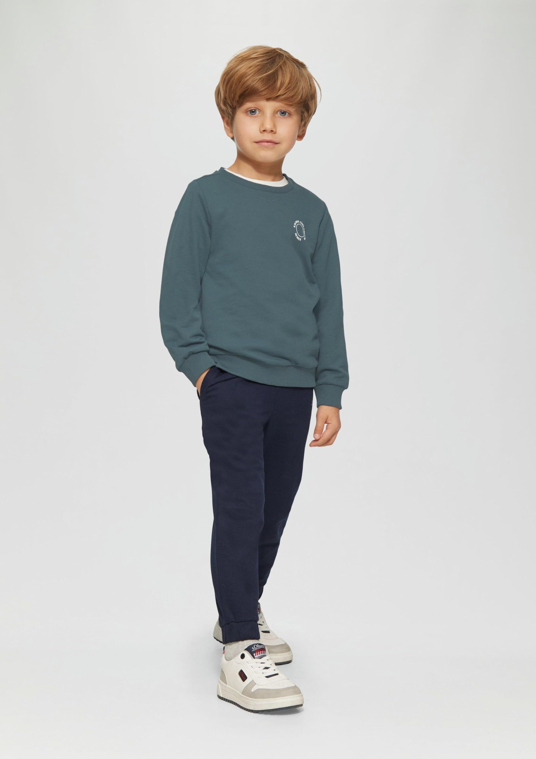 s.Oliver Junior NASA Sweatshirt Rückenprint blau 128
