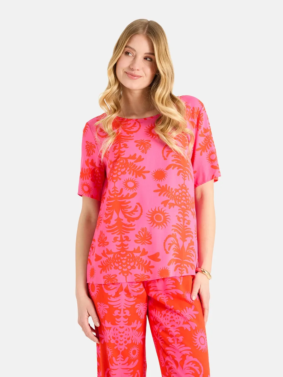 Lieblingsstück ReneeL Bluse lovely pink Viskose Print