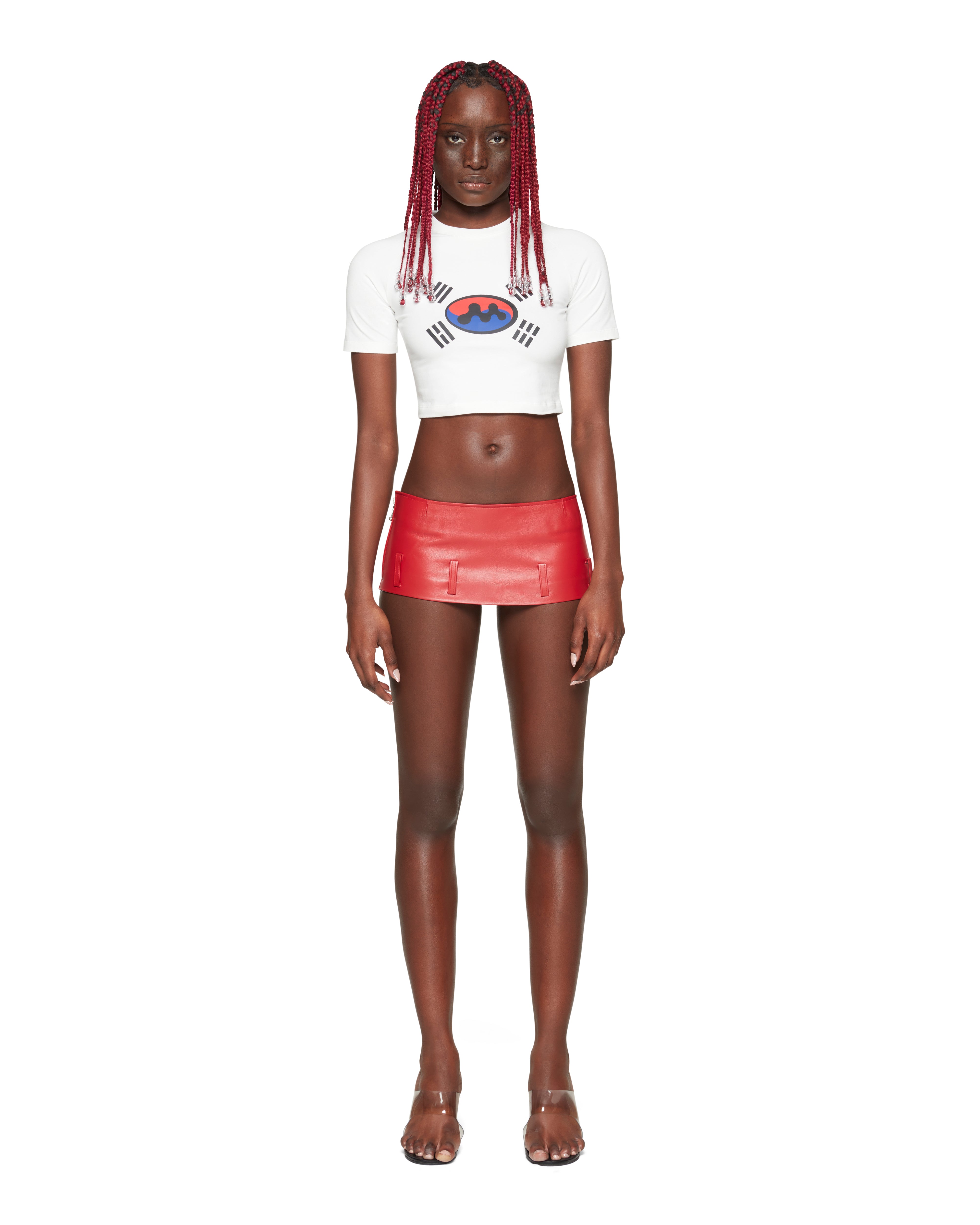 Mowalola Korea Classics T-Shirt Cropped Viskose